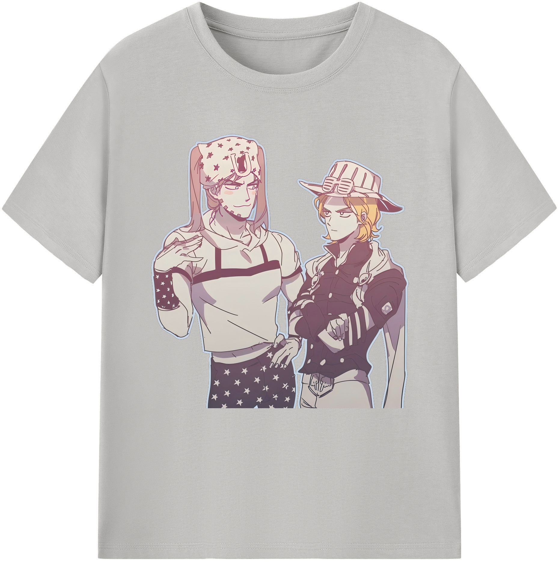 （画像用） ジョジョの奇妙な冒険 JoJo's Bizarre Adventure レディースカジュアルプリントTシャツ（綿100％）
