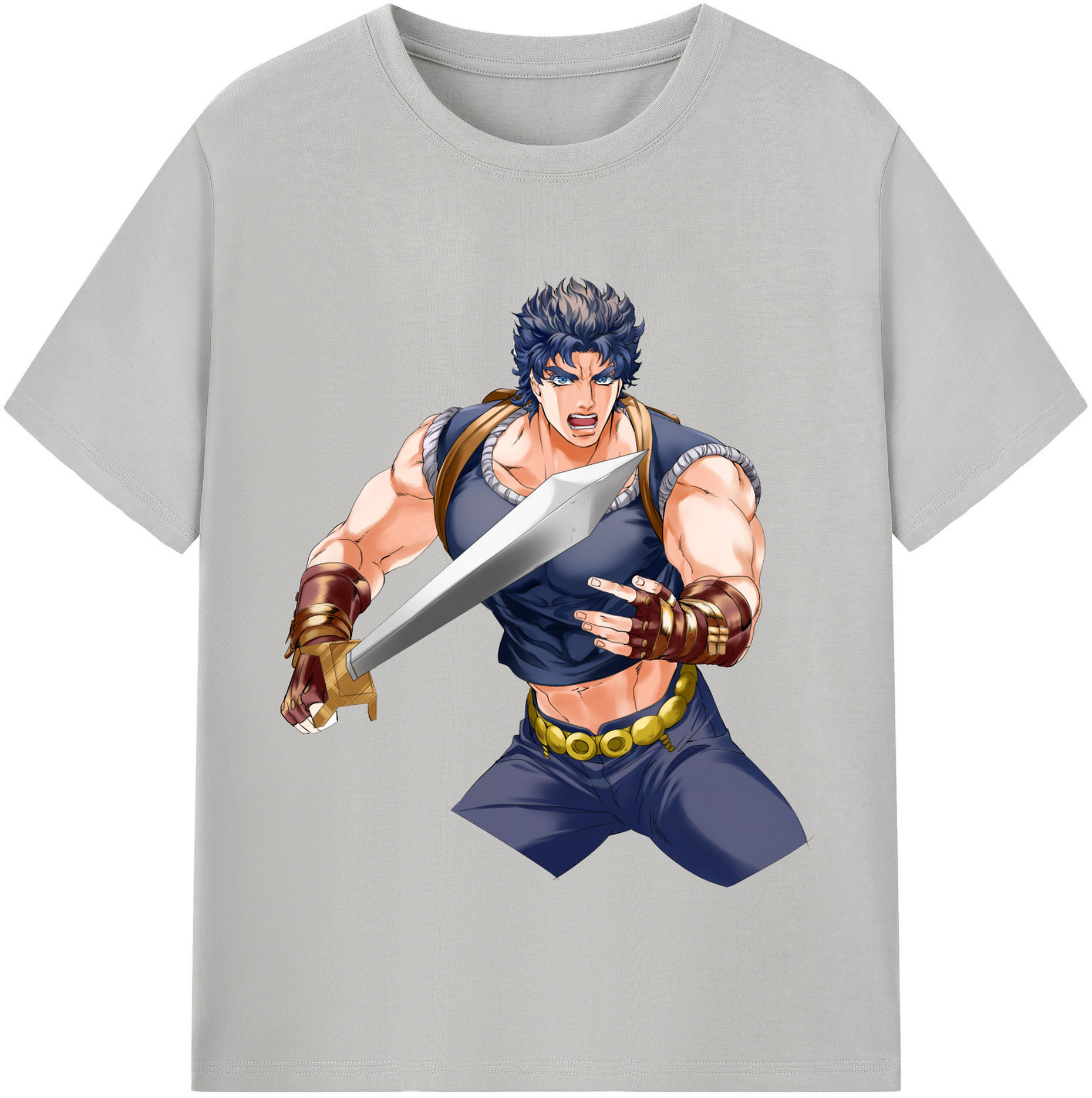 （画像用） ジョジョの奇妙な冒険 /ジョナサン?ジョースター JoJo's Bizarre Adventure Jonathan Joestar レディースカジュアルプリントTシャツ（綿100％）