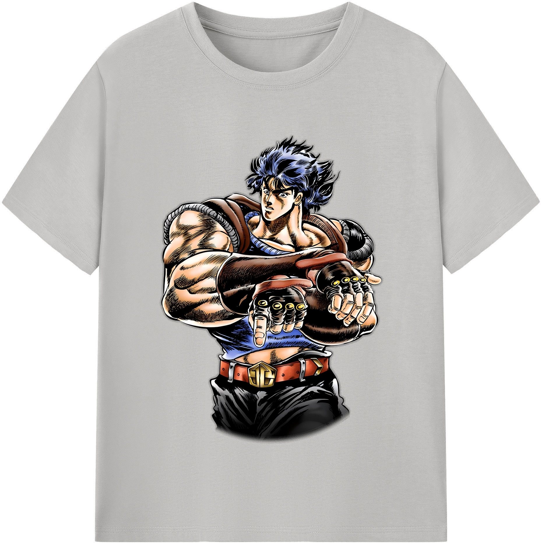（画像用） ジョジョの奇妙な冒険 /ジョナサン?ジョースター JoJo's Bizarre Adventure Jonathan Joestar レディースカジュアルプリントTシャツ（綿100％）