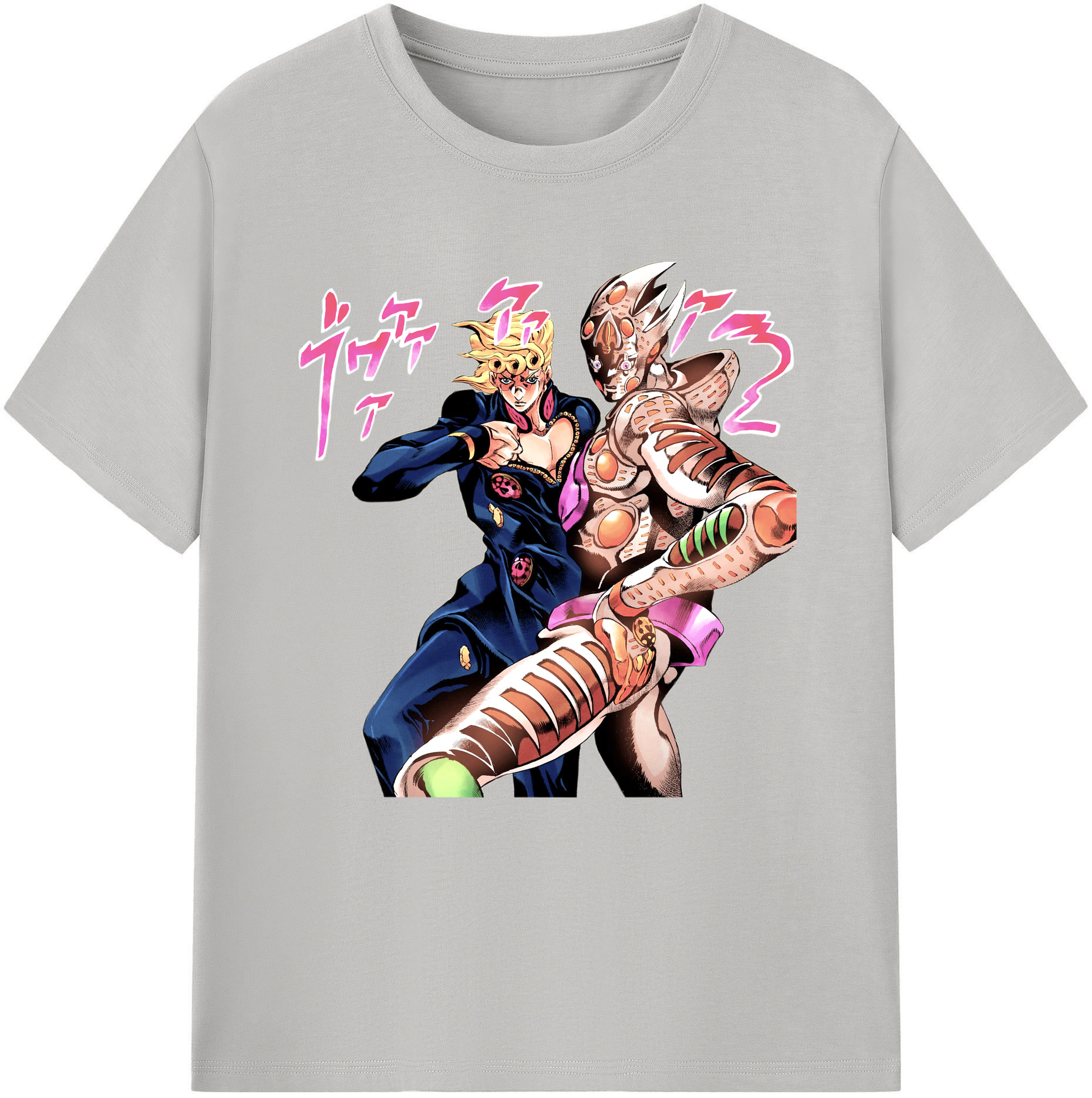 （画像用） ジョジョの奇妙な冒険 ジョルノ?ジョバァーナ JoJo's Bizarre Adventure Giorno Giovanna レディースカジュアルプリントTシャツ（綿100％）