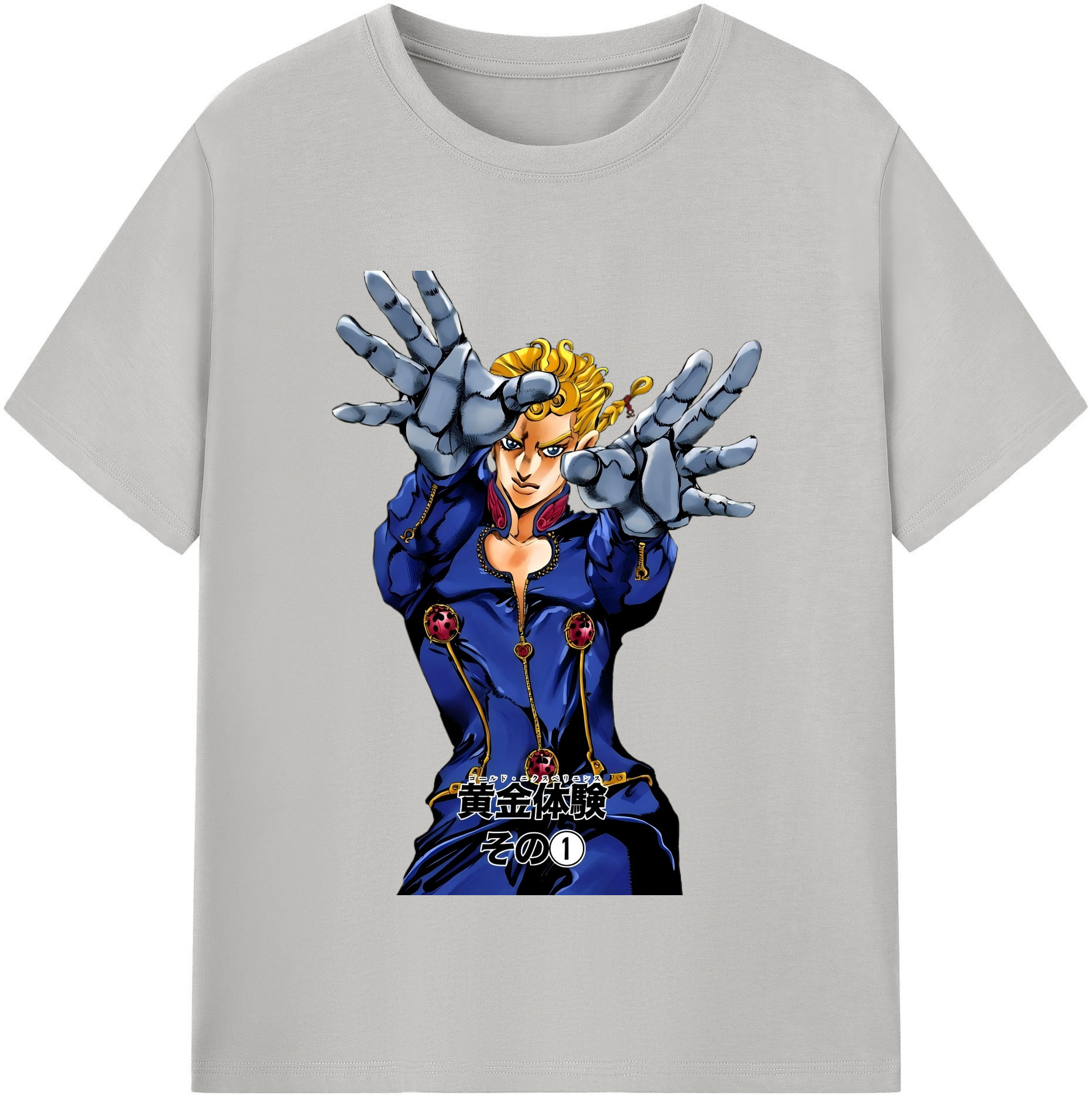 （画像用） ジョジョの奇妙な冒険 ジョルノ?ジョバァーナ JoJo's Bizarre Adventure Giorno Giovanna レディースカジュアルプリントTシャツ（綿100％）