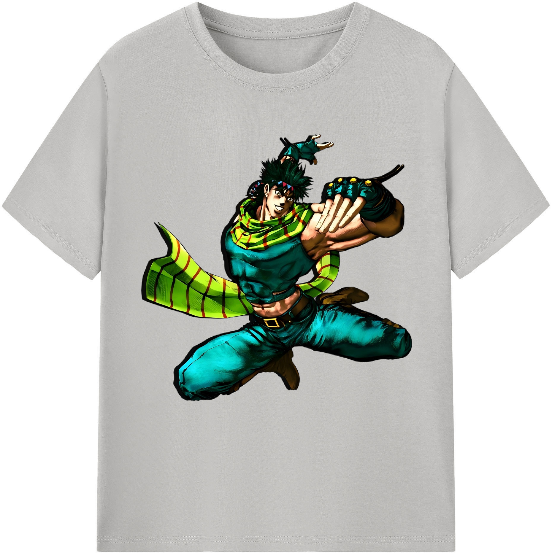 （画像用） ジョジョの奇妙な冒険 ジョセフ?ジョースター JoJo's Bizarre Adventure Joseph Joestar レディースカジュアルプリントTシャツ（綿100％）
