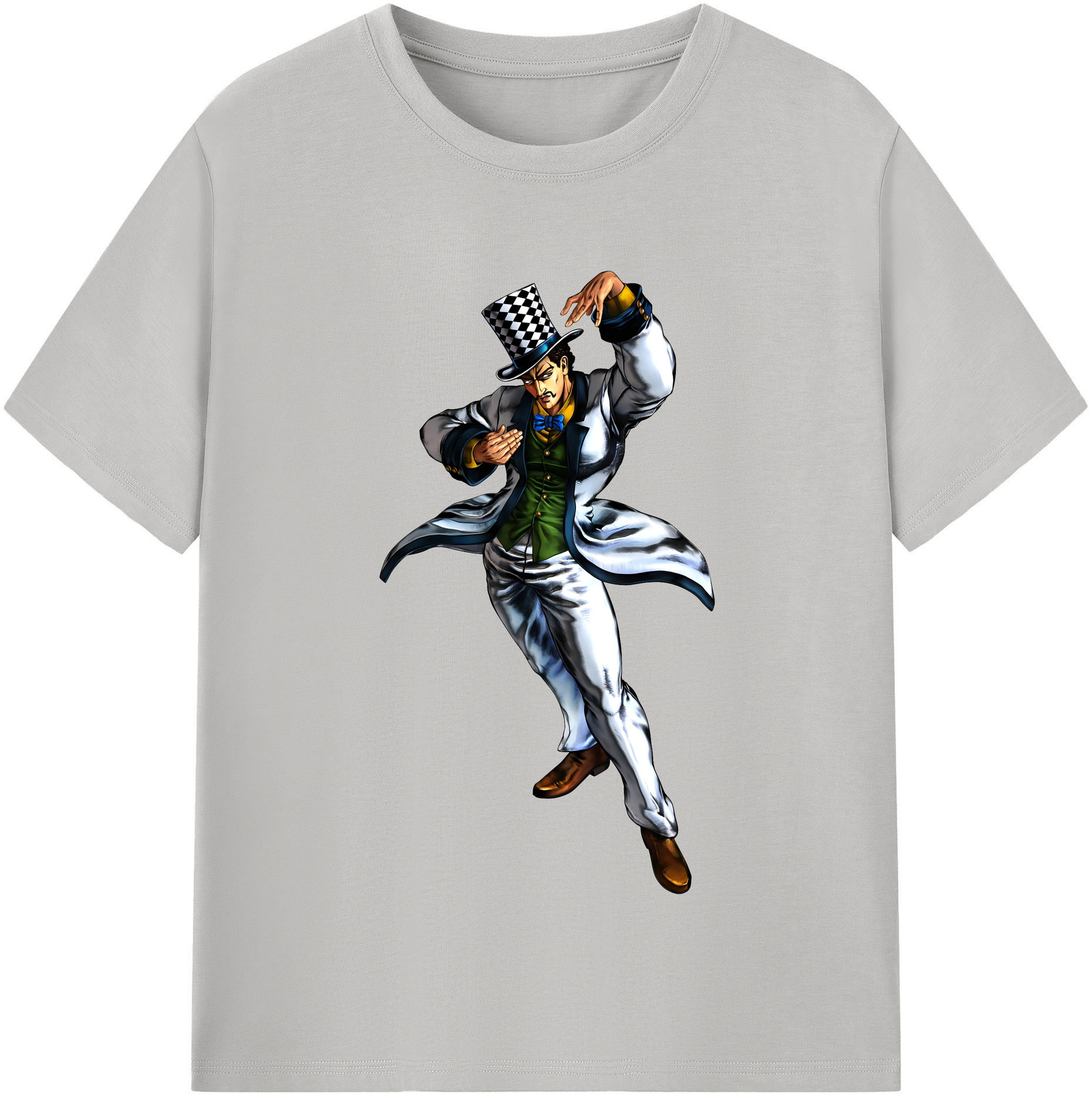 （画像用） ジョジョの奇妙な冒険 ウィル?アントニオ?ツェペリ JoJo's Bizarre Adventure Will Anthonio Zeppeli レディースカジュアルプリントTシャツ（綿100％）