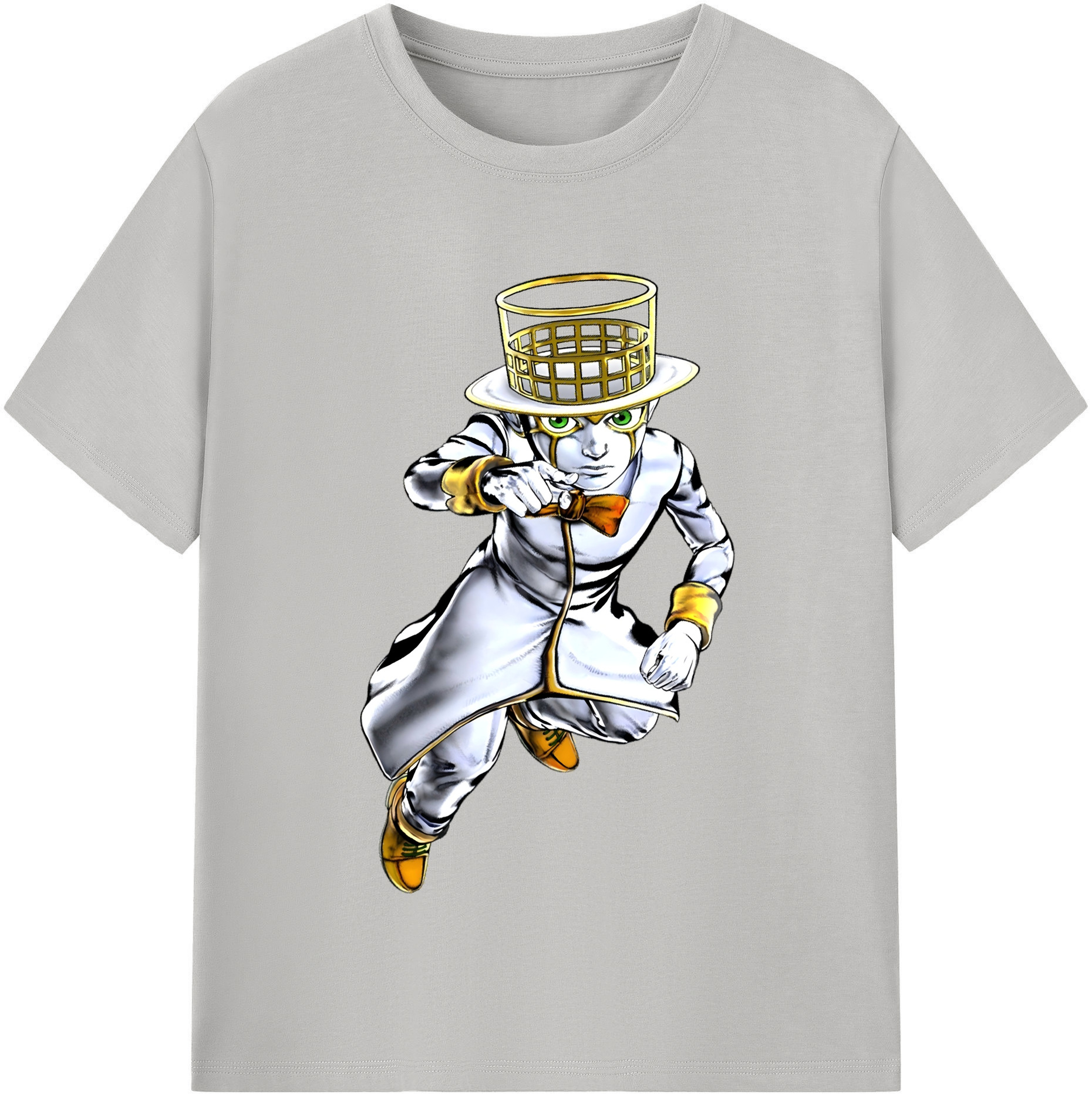 （画像用） ジョジョの奇妙な冒険 岸辺 露伴（きしべ ろはん） JoJo's Bizarre Adventure Rohan Kishibe レディースカジュアルプリントTシャツ（綿100％）