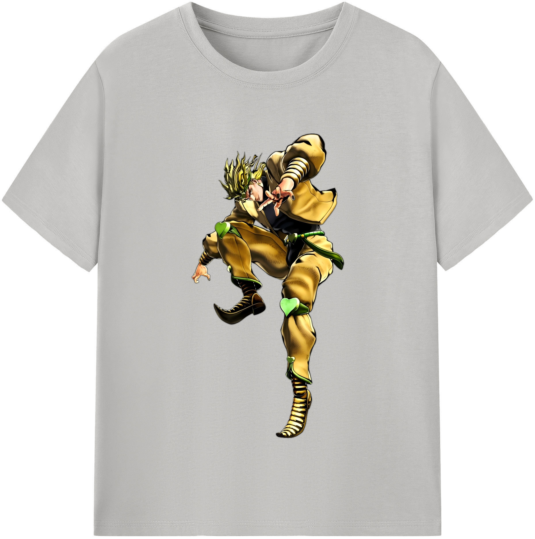 （画像用） ジョジョの奇妙な冒険 ディオ?ブランドー JoJo's Bizarre Adventure Dio Brando レディースカジュアルプリントTシャツ（綿100％）