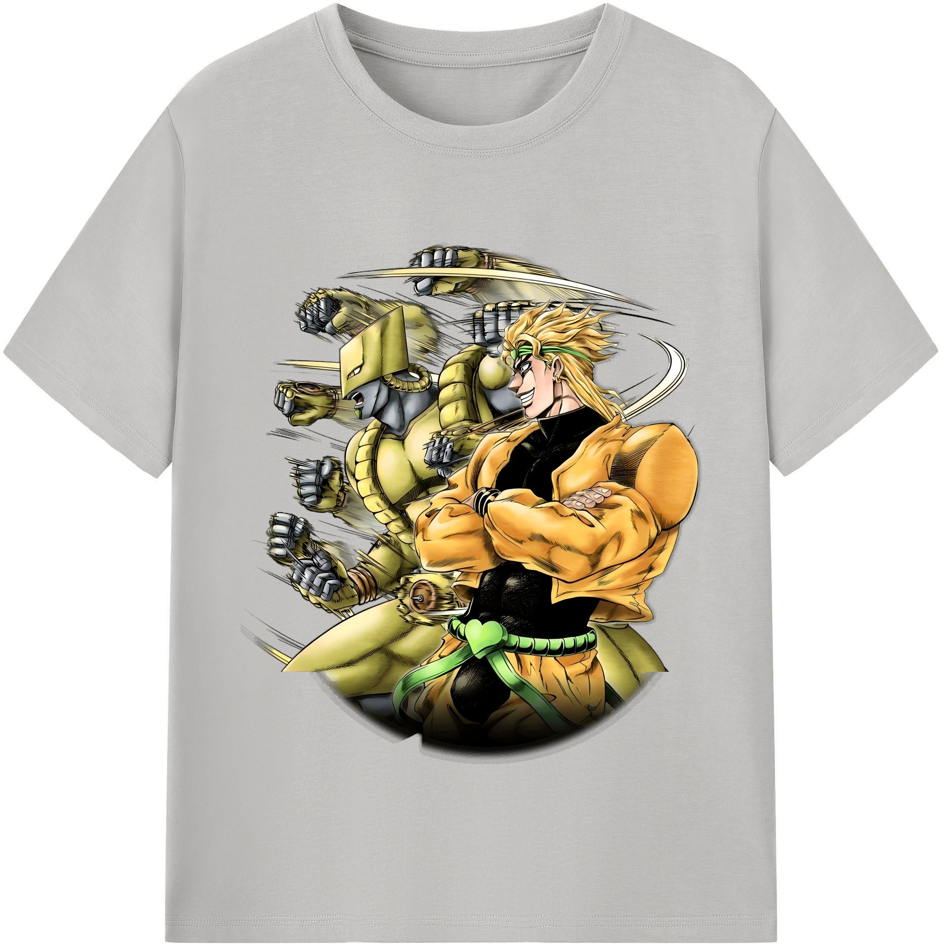 （画像用） ジョジョの奇妙な冒険 ディオ?ブランドー JoJo's Bizarre Adventure Dio Brando レディースカジュアルプリントTシャツ（綿100％）