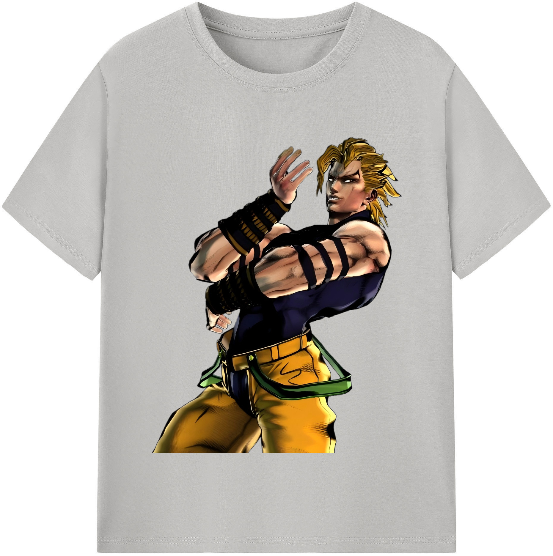 （画像用） ジョジョの奇妙な冒険 ディオ?ブランドー JoJo's Bizarre Adventure Dio Brando レディースカジュアルプリントTシャツ（綿100％）