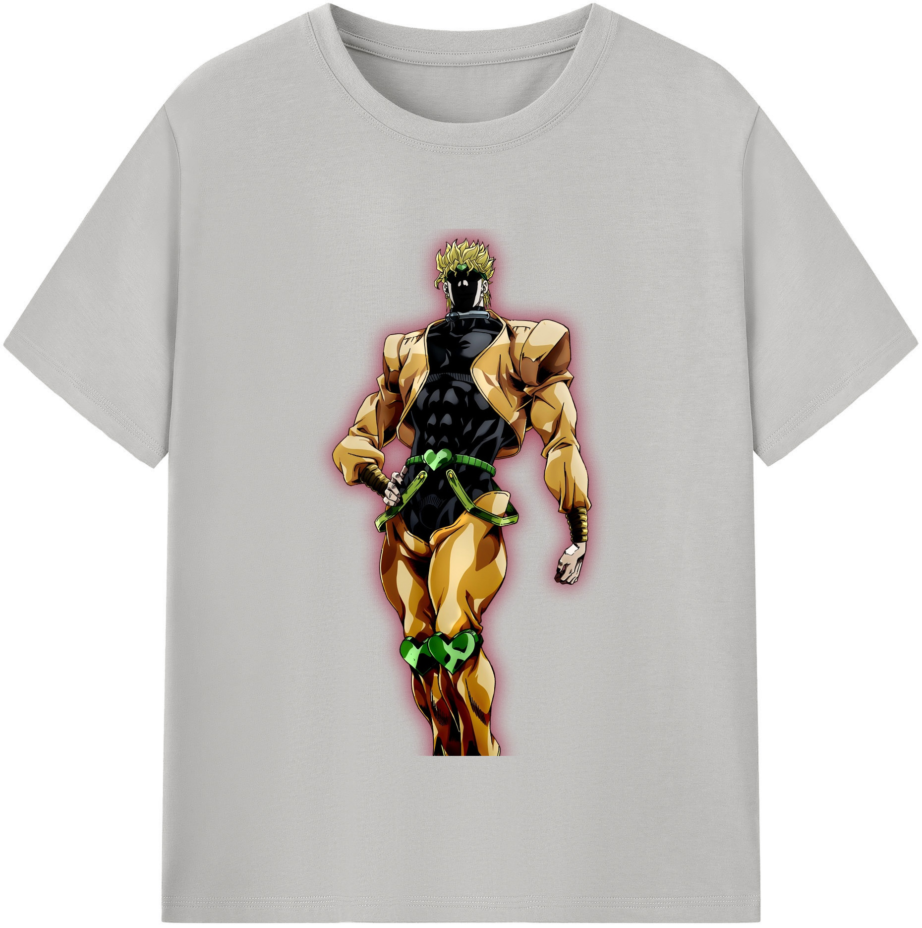 （画像用） ジョジョの奇妙な冒険 ディオ?ブランドー JoJo's Bizarre Adventure Dio Brando レディースカジュアルプリントTシャツ（綿100％）
