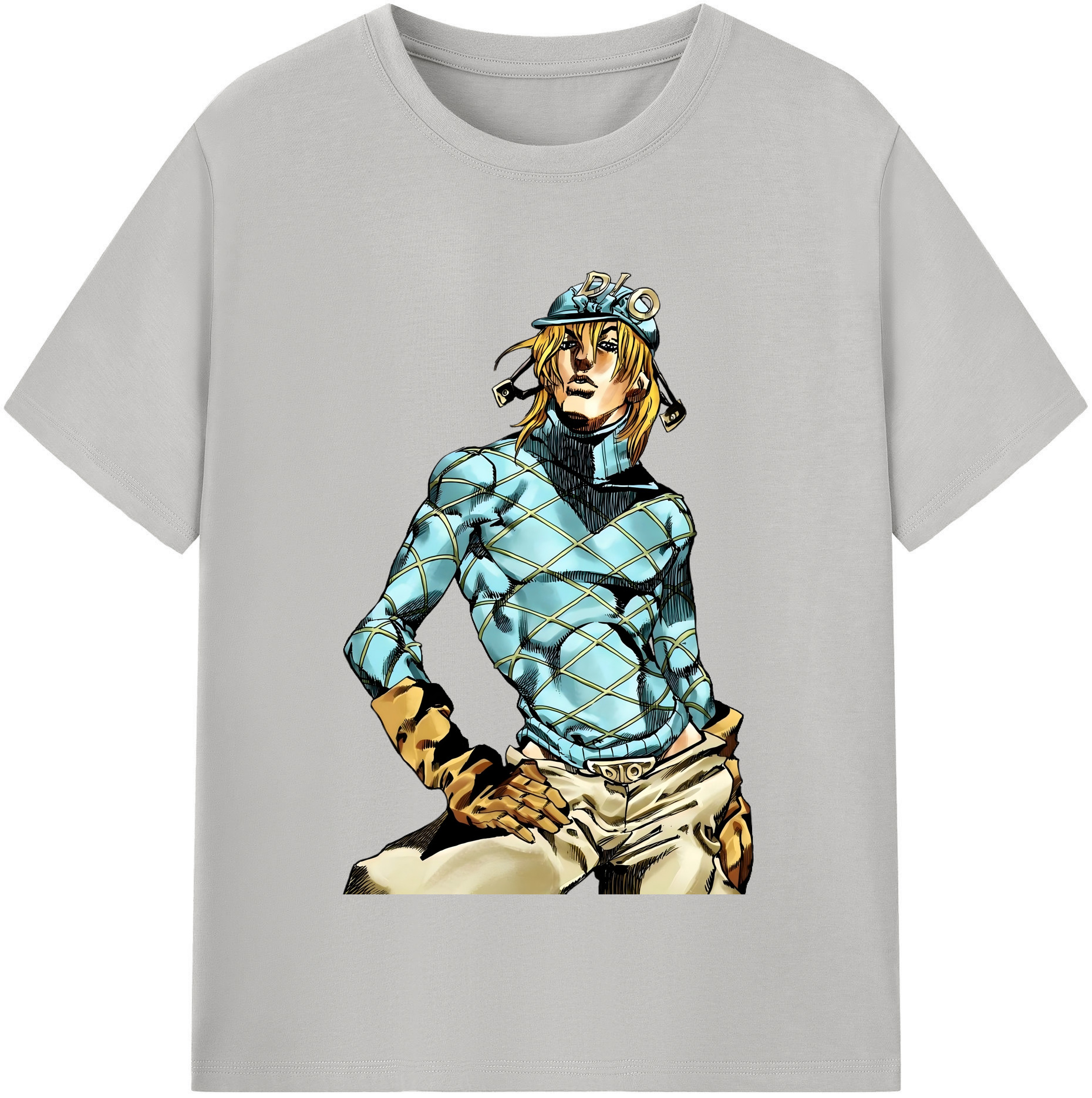 （画像用） ジョジョの奇妙な冒険 ディオ?ブランドー JoJo's Bizarre Adventure Dio Brando レディースカジュアルプリントTシャツ（綿100％）
