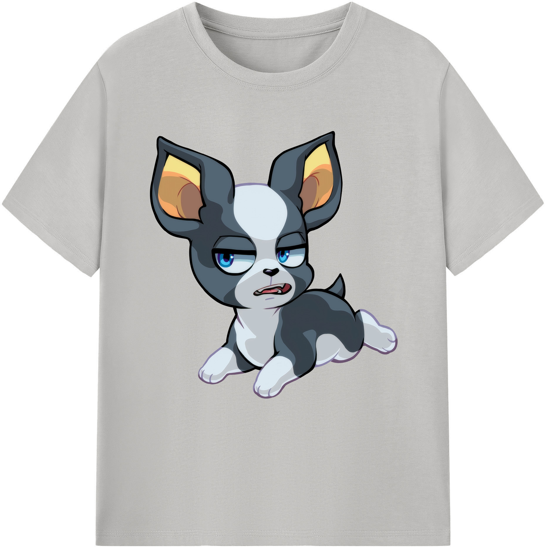 （画像用） ジョジョの奇妙な冒険 イギー JoJo's Bizarre Adventure Iggy レディースカジュアルプリントTシャツ（綿100％）