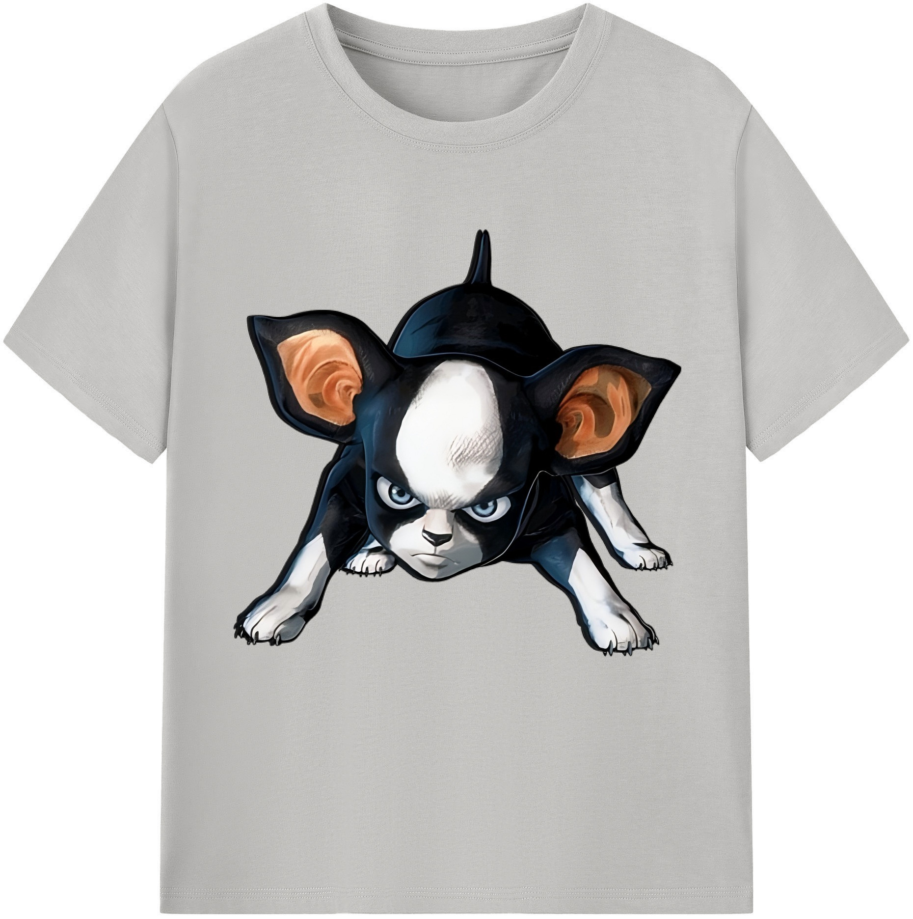 （画像用） ジョジョの奇妙な冒険 イギー JoJo's Bizarre Adventure Iggy レディースカジュアルプリントTシャツ（綿100％）
