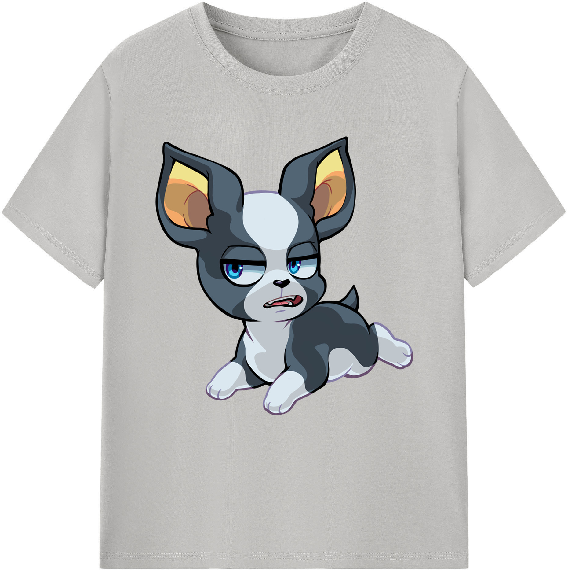 （画像用） ジョジョの奇妙な冒険 イギー JoJo's Bizarre Adventure Iggy レディースカジュアルプリントTシャツ（綿100％）