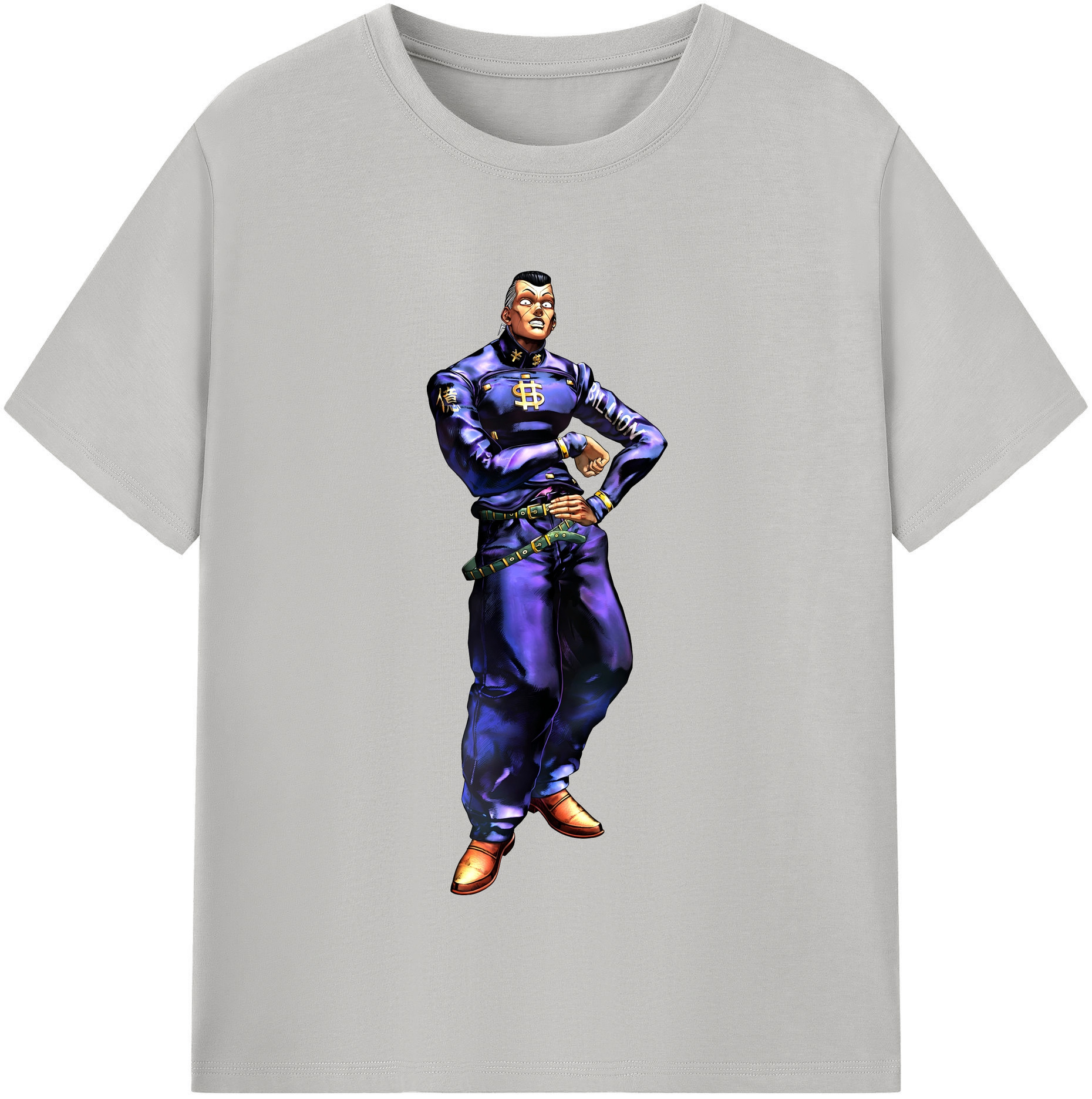 （画像用） ジョジョの奇妙な冒険 虹村億泰 にじむら おくやす JoJo's Bizarre Adventure Nijimura Okuyasu レディースカジュアルプリントTシャツ（綿100％）