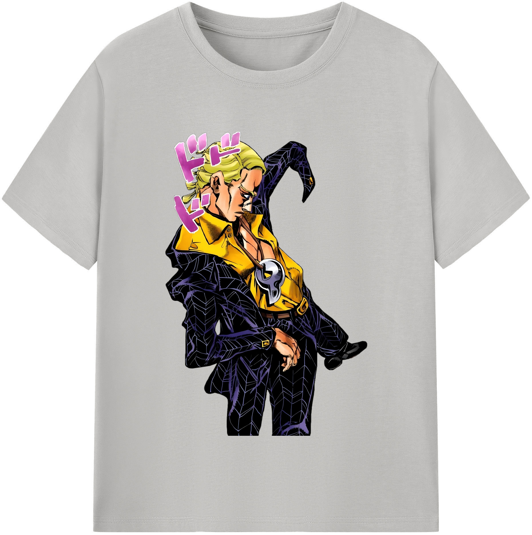 （画像用） ジョジョの奇妙な冒険 プロシュート JoJo's Bizarre Adventure Prosciutto レディースカジュアルプリントTシャツ（綿100％）