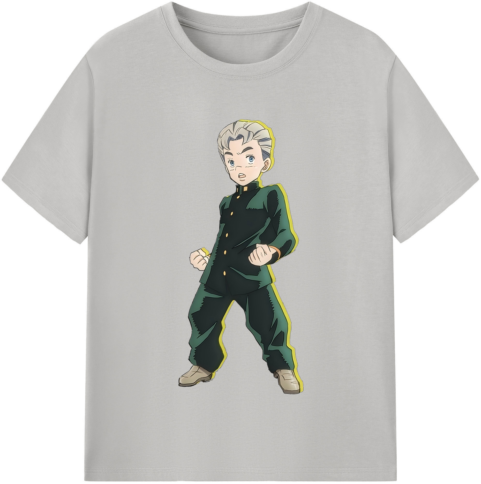 （画像用） ジョジョの奇妙な冒険 広瀨康一 JoJo's Bizarre Adventure Hirose Koichi レディースカジュアルプリントTシャツ（綿100％）