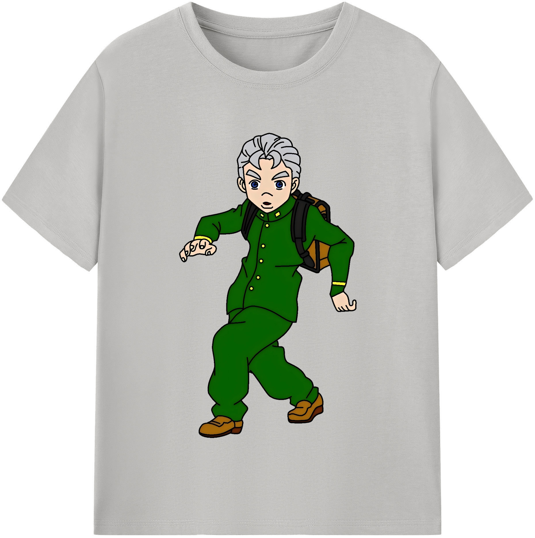 （画像用） ジョジョの奇妙な冒険 広瀨康一 JoJo's Bizarre Adventure Hirose Koichi レディースカジュアルプリントTシャツ（綿100％）