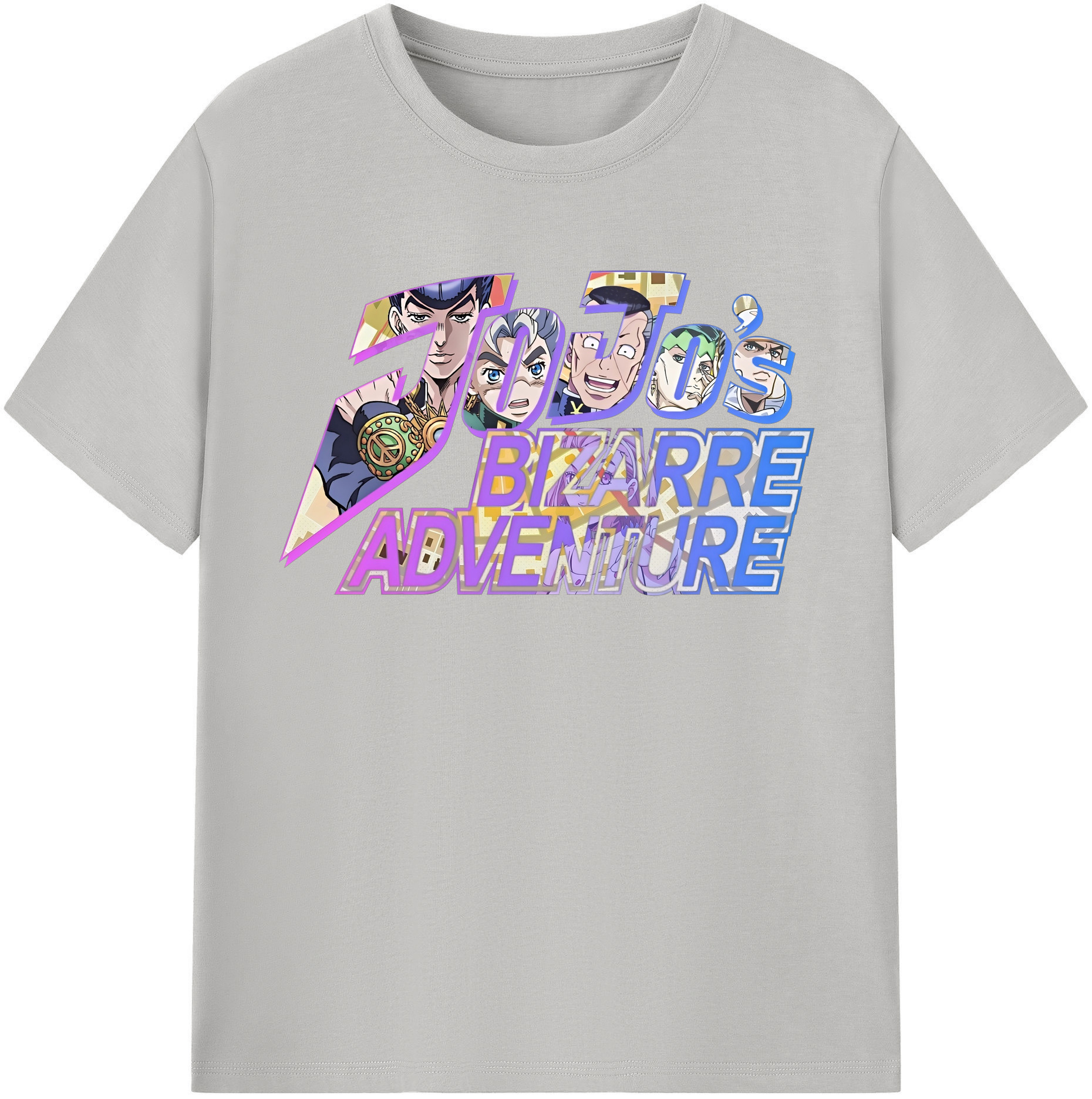 （画像用） ジョジョの奇妙な冒険 JoJo's Bizarre Adventure レディースカジュアルプリントTシャツ（綿100％）