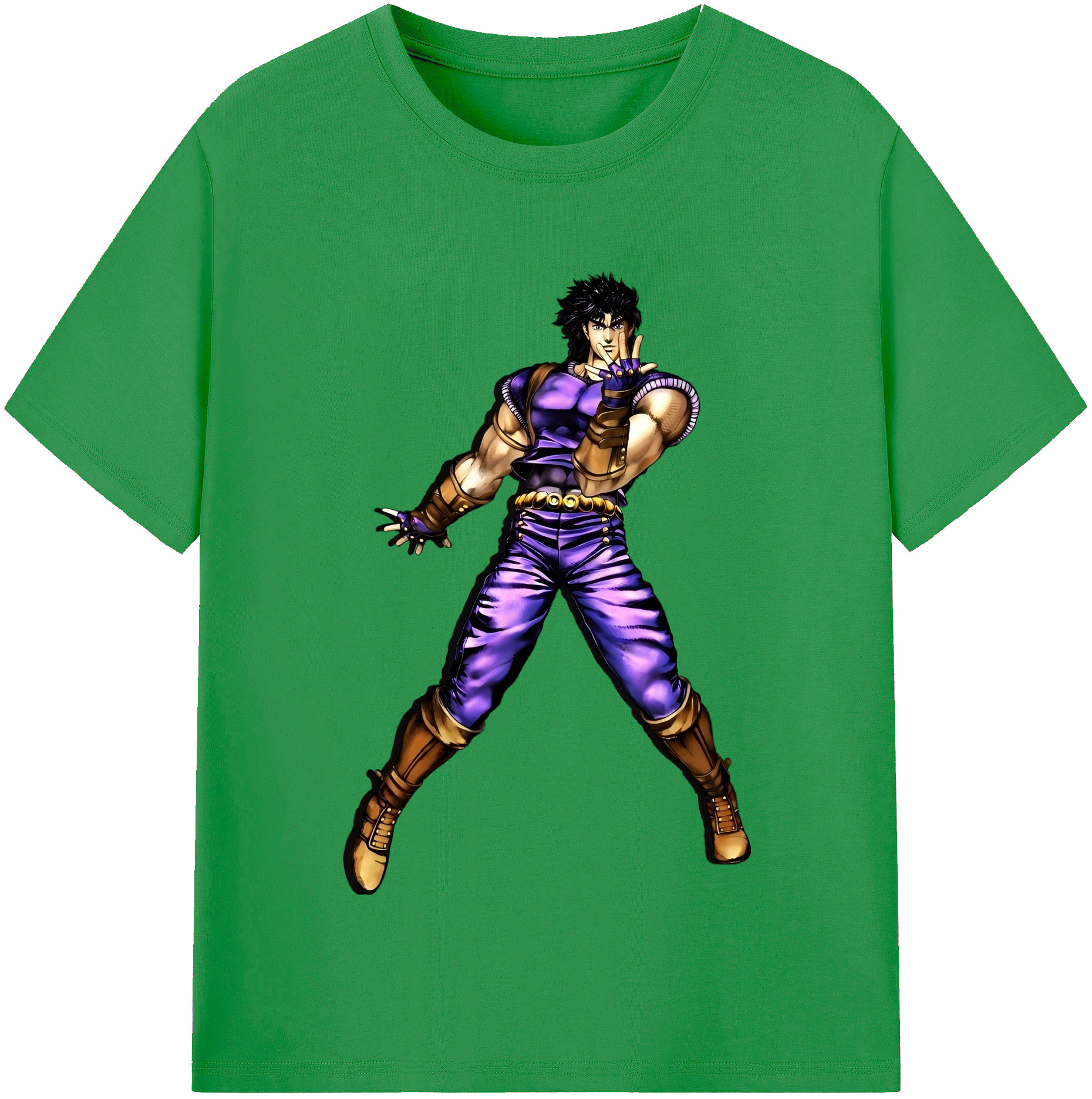 （画像用） ジョジョの奇妙な冒険 /ジョナサン?ジョースター JoJo's Bizarre Adventure Jonathan Joestar レディースカジュアルプリントTシャツ（綿100％）