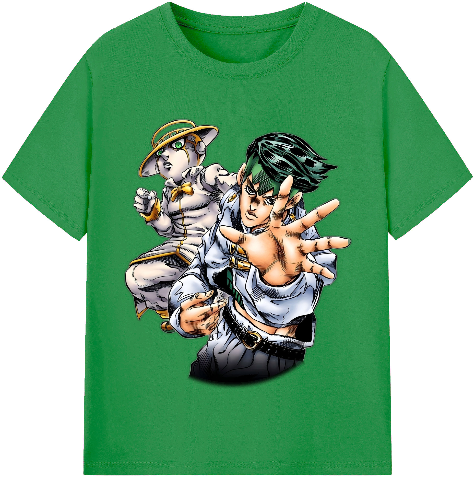（画像用） ジョジョの奇妙な冒険 岸辺 露伴（きしべ ろはん） JoJo's Bizarre Adventure Rohan Kishibe レディースカジュアルプリントTシャツ（綿100％）