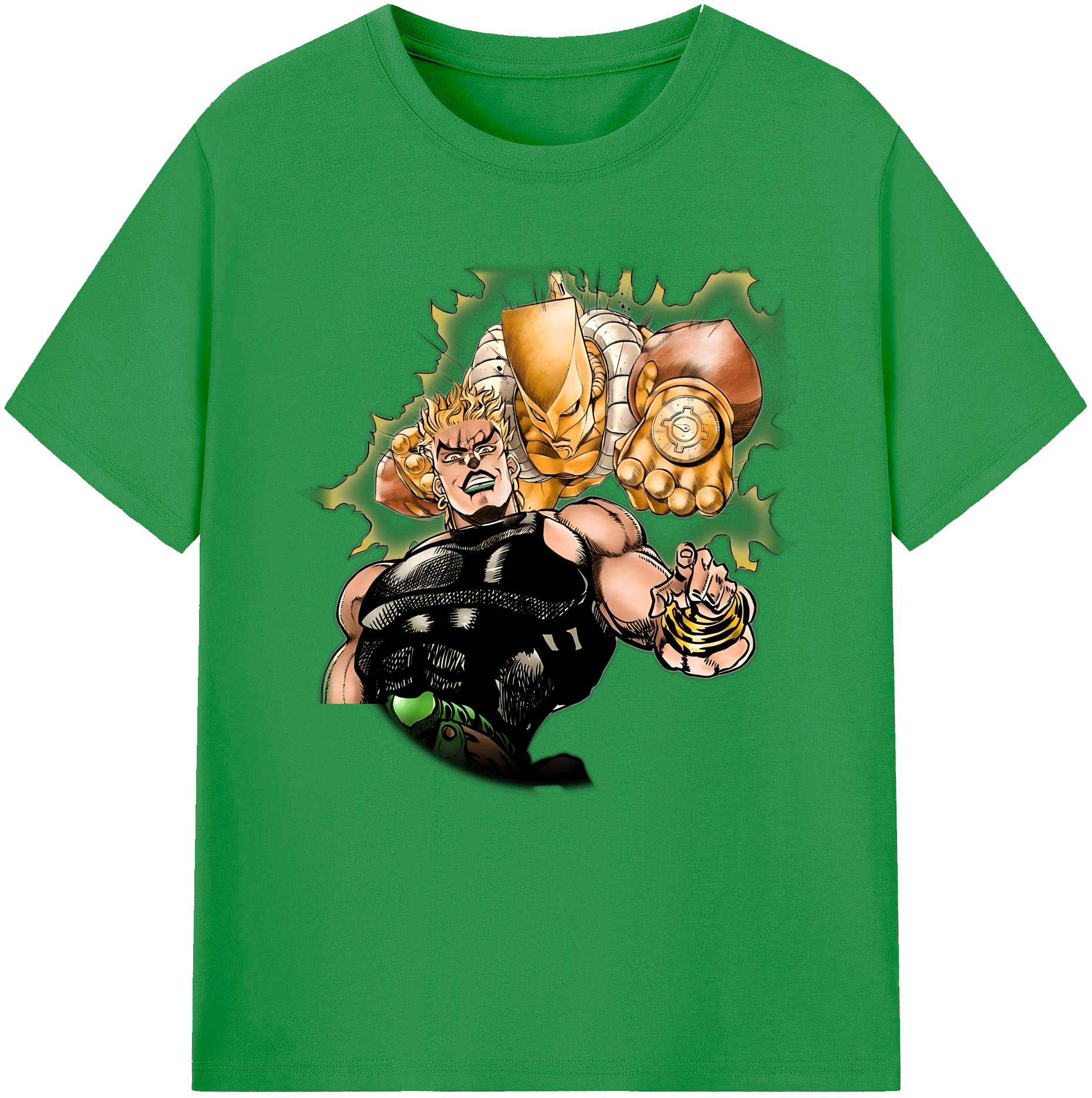 （画像用） ジョジョの奇妙な冒険 ディオ?ブランドー JoJo's Bizarre Adventure Dio Brando レディースカジュアルプリントTシャツ（綿100％）