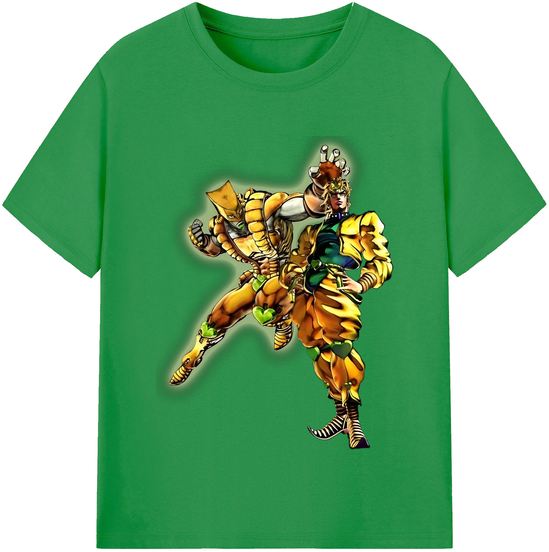 （画像用） ジョジョの奇妙な冒険 ディオ?ブランドー JoJo's Bizarre Adventure Dio Brando レディースカジュアルプリントTシャツ（綿100％）