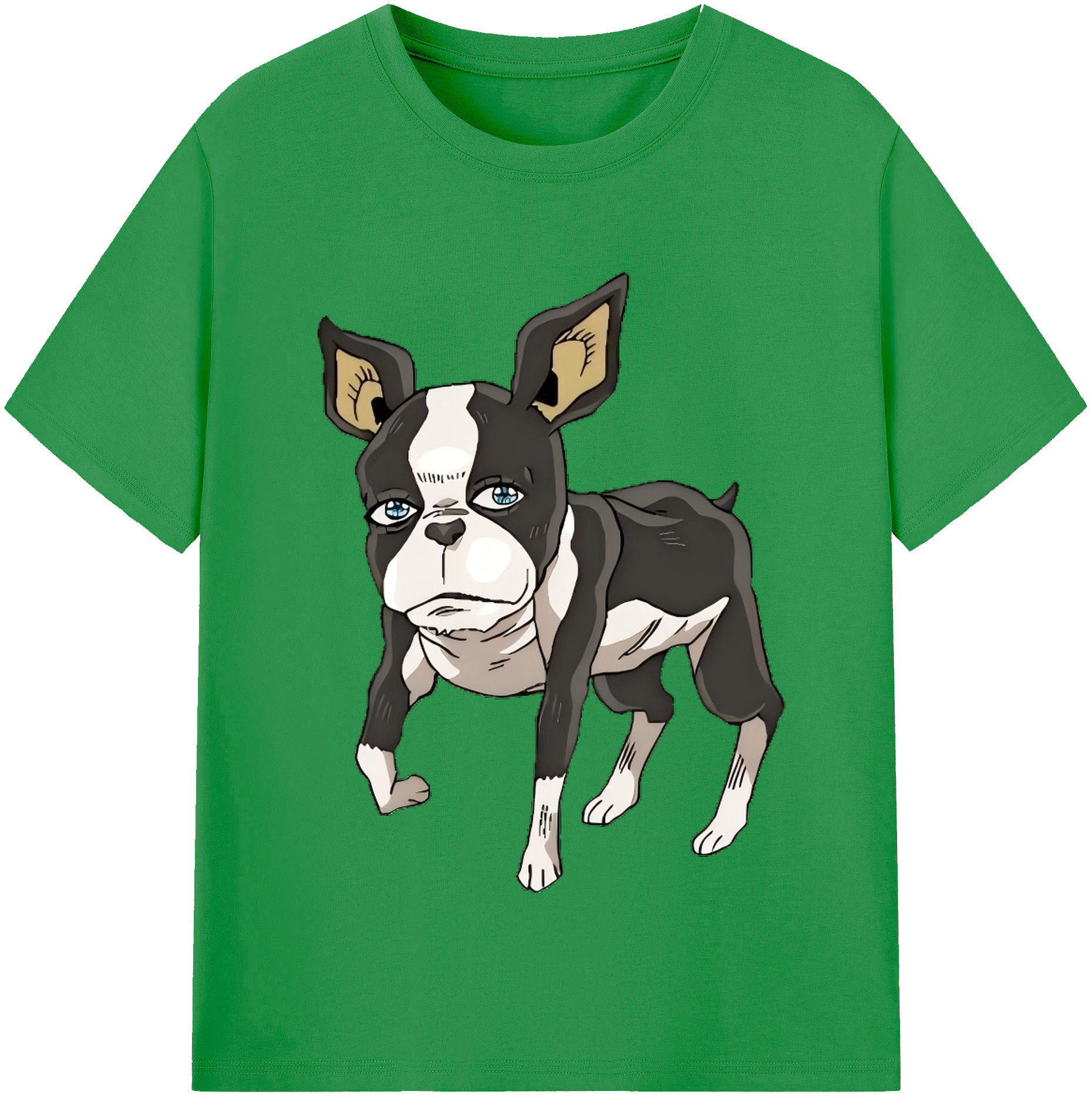 （画像用） ジョジョの奇妙な冒険 イギー JoJo's Bizarre Adventure Iggy レディースカジュアルプリントTシャツ（綿100％）
