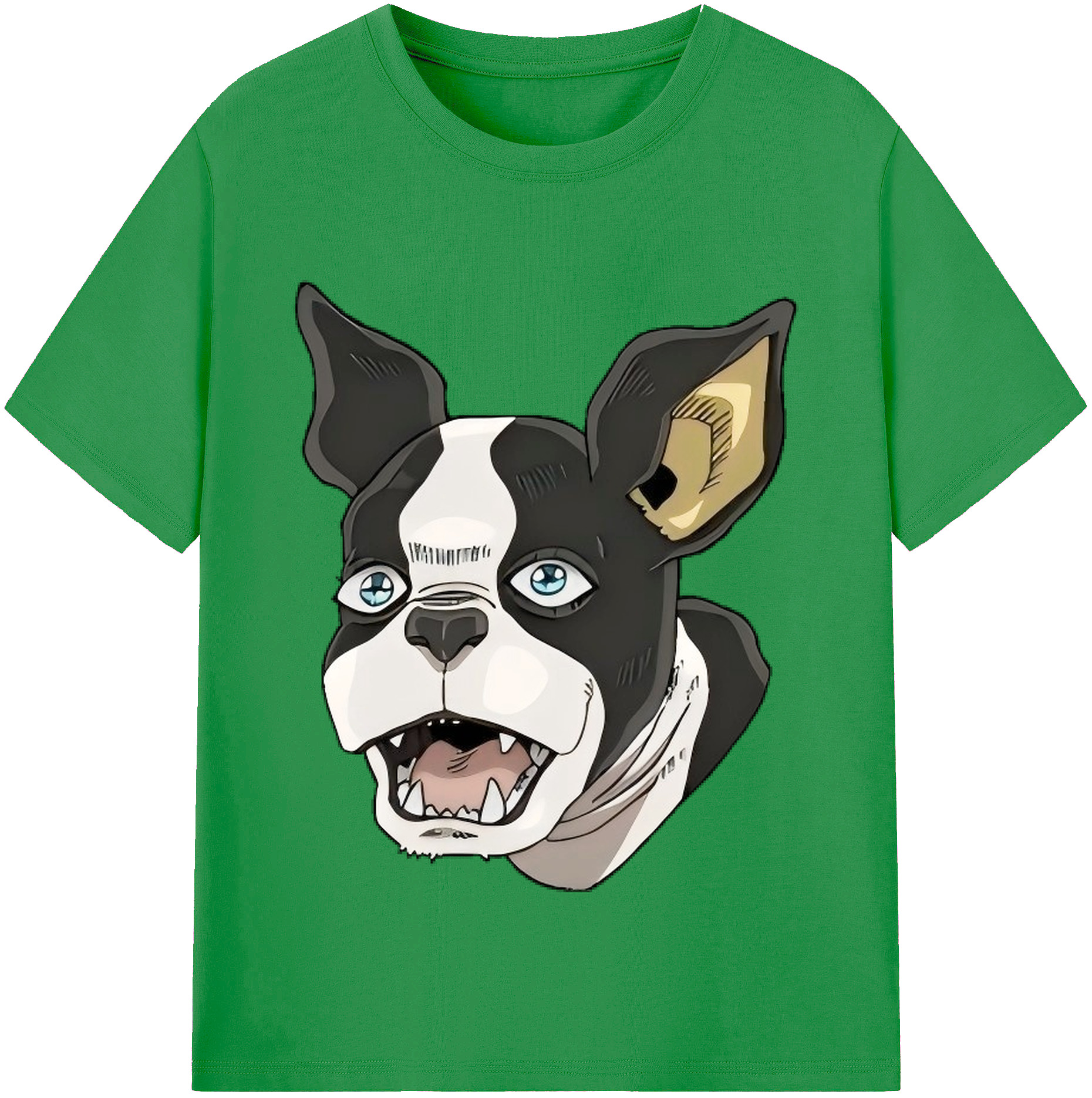 （画像用） ジョジョの奇妙な冒険 イギー JoJo's Bizarre Adventure Iggy レディースカジュアルプリントTシャツ（綿100％）