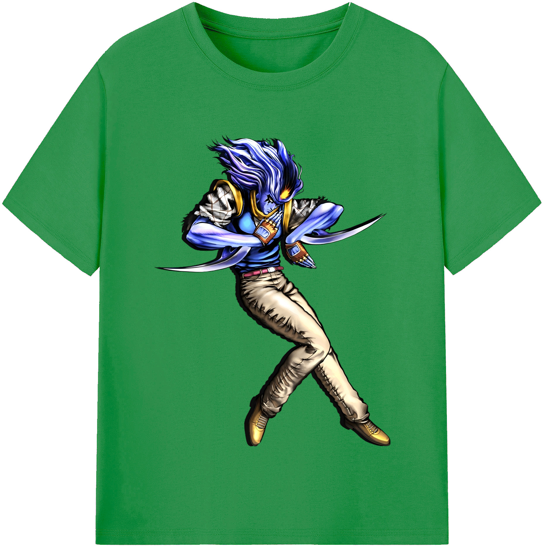 （画像用） ジョジョの奇妙な冒険 JoJo's Bizarre Adventure レディースカジュアルプリントTシャツ（綿100％）