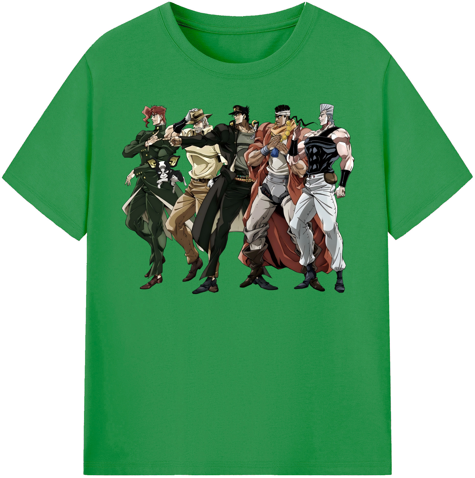 （画像用） ジョジョの奇妙な冒険 JoJo's Bizarre Adventure レディースカジュアルプリントTシャツ（綿100％）