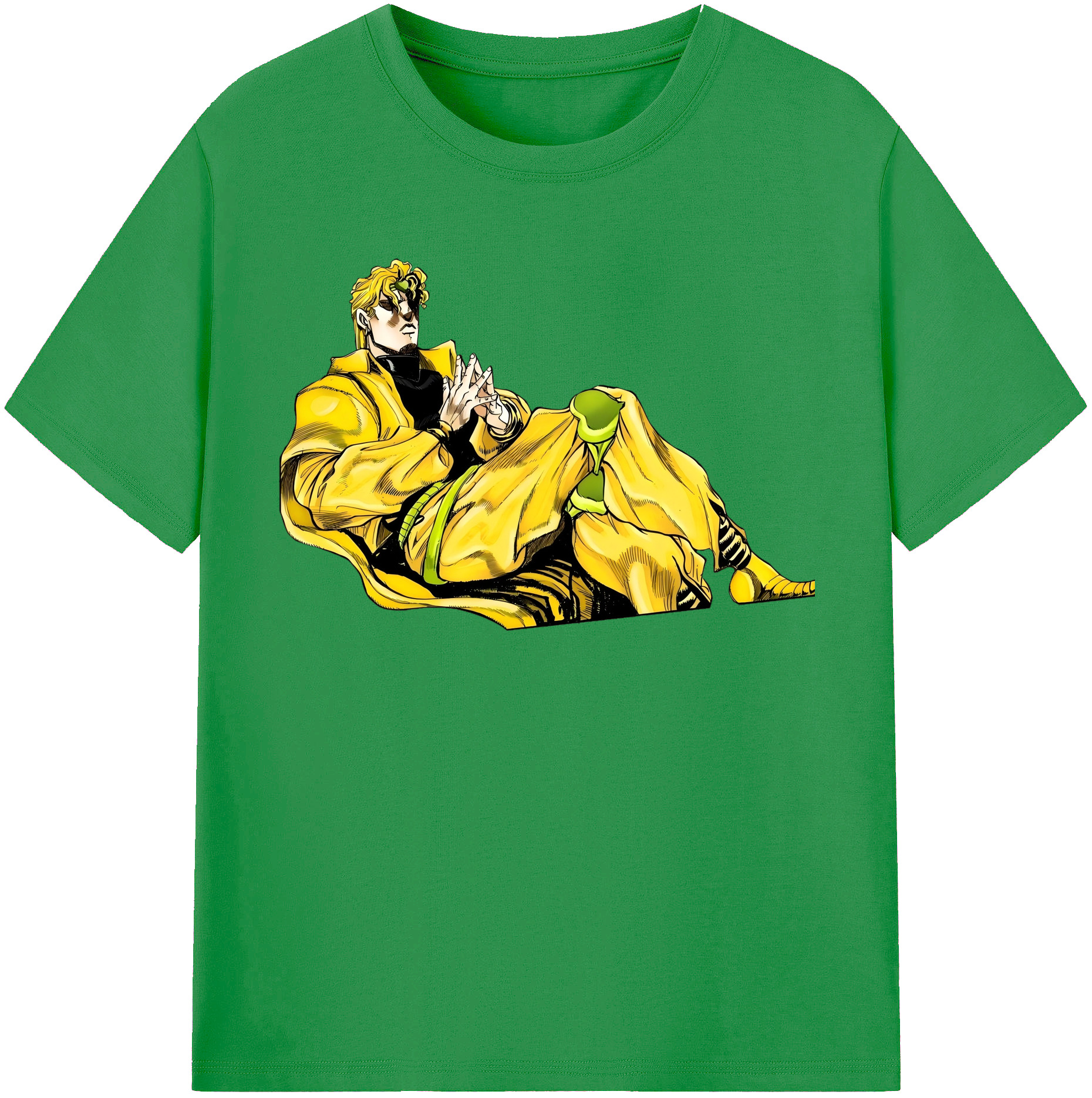 （画像用） ジョジョの奇妙な冒険 ディオ?ブランドー JoJo's Bizarre Adventure Dio Brando レディースカジュアルプリントTシャツ（綿100％）