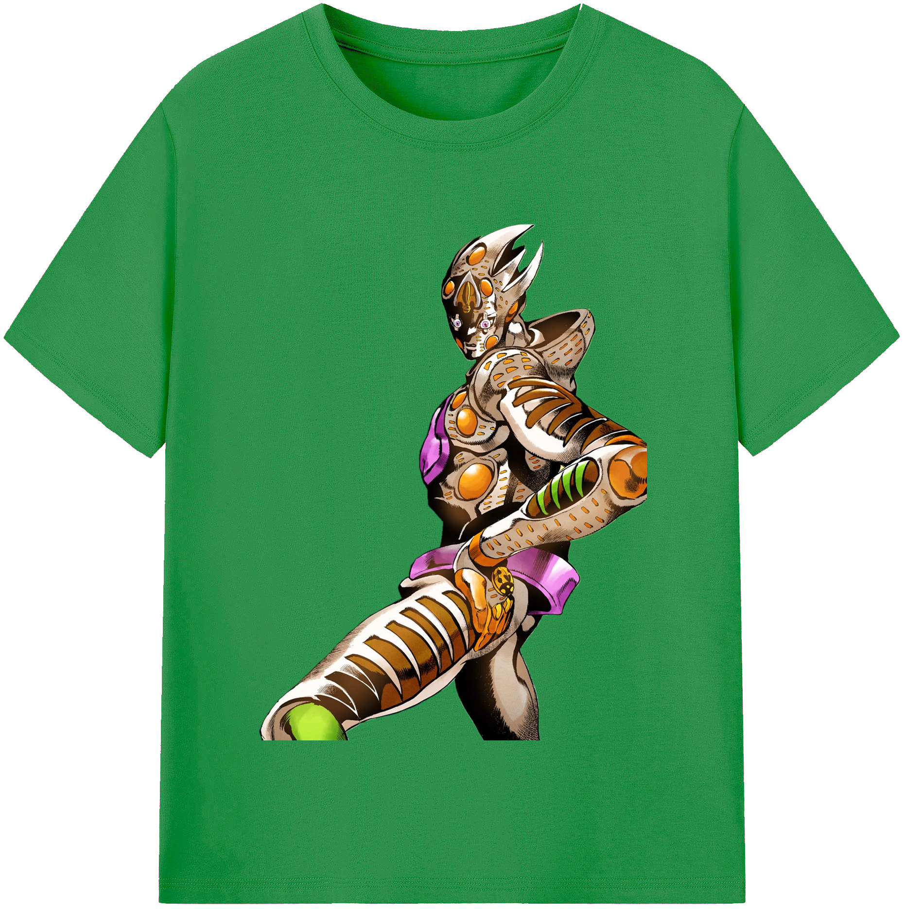 （画像用） ジョジョの奇妙な冒険 ジョルノ?ジョバァーナ JoJo's Bizarre Adventure Giorno Giovanna レディースカジュアルプリントTシャツ（綿100％）