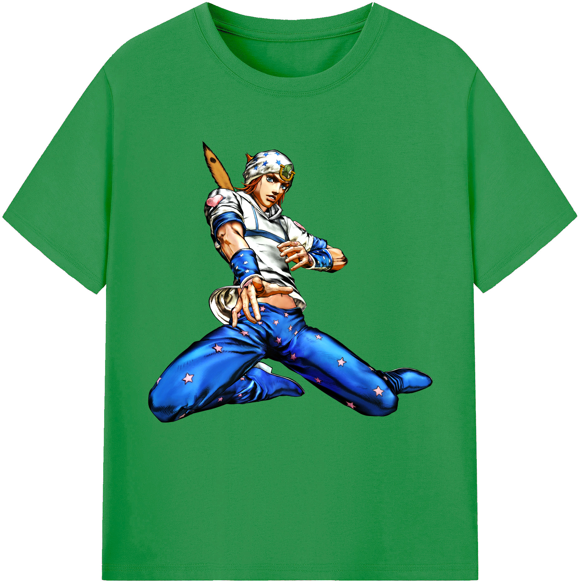 （画像用） ジョジョの奇妙な冒険 ジョナサン?ジョースター JoJo's Bizarre Adventure Jonathan Joestar レディースカジュアルプリントTシャツ（綿100％）