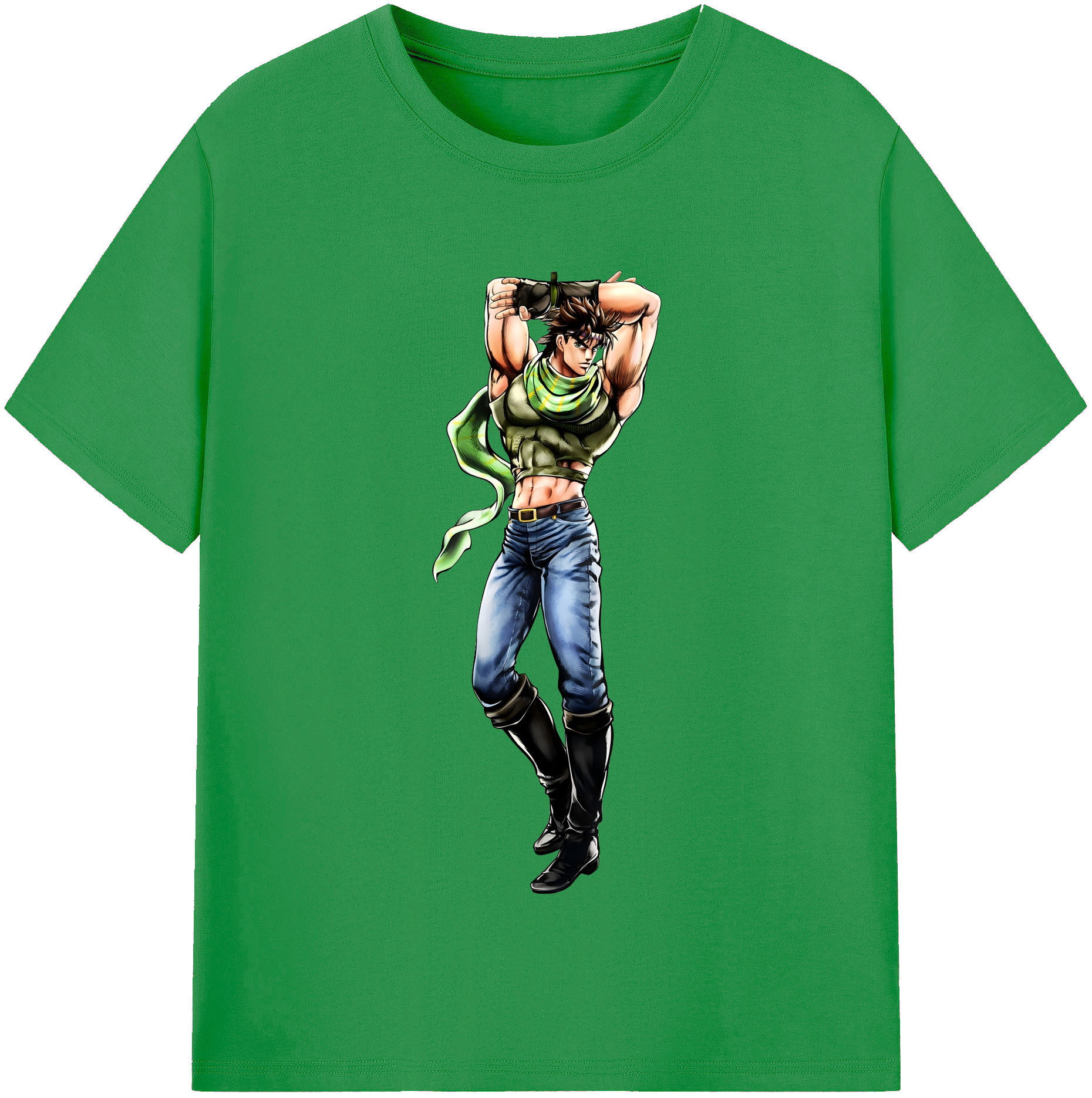 （画像用） ジョジョの奇妙な冒険 ジョセフ?ジョースター JoJo's Bizarre Adventure Joseph Joestar レディースカジュアルプリントTシャツ（綿100％）