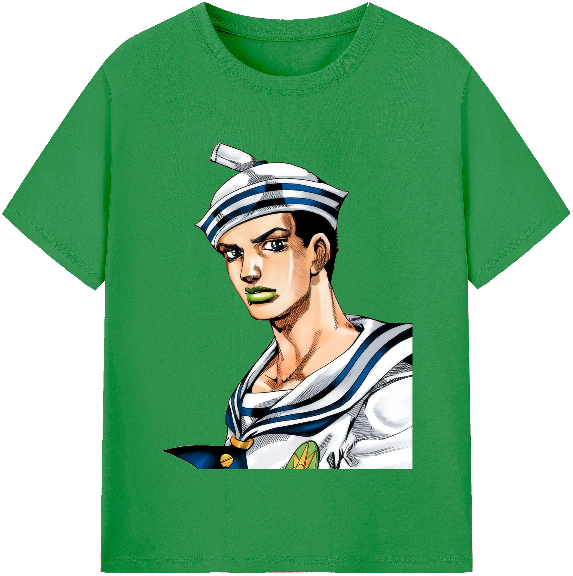（画像用） ジョジョの奇妙な冒険 東方定助 JoJo's Bizarre Adventure Higashikata Josuke レディースカジュアルプリントTシャツ（綿100％）