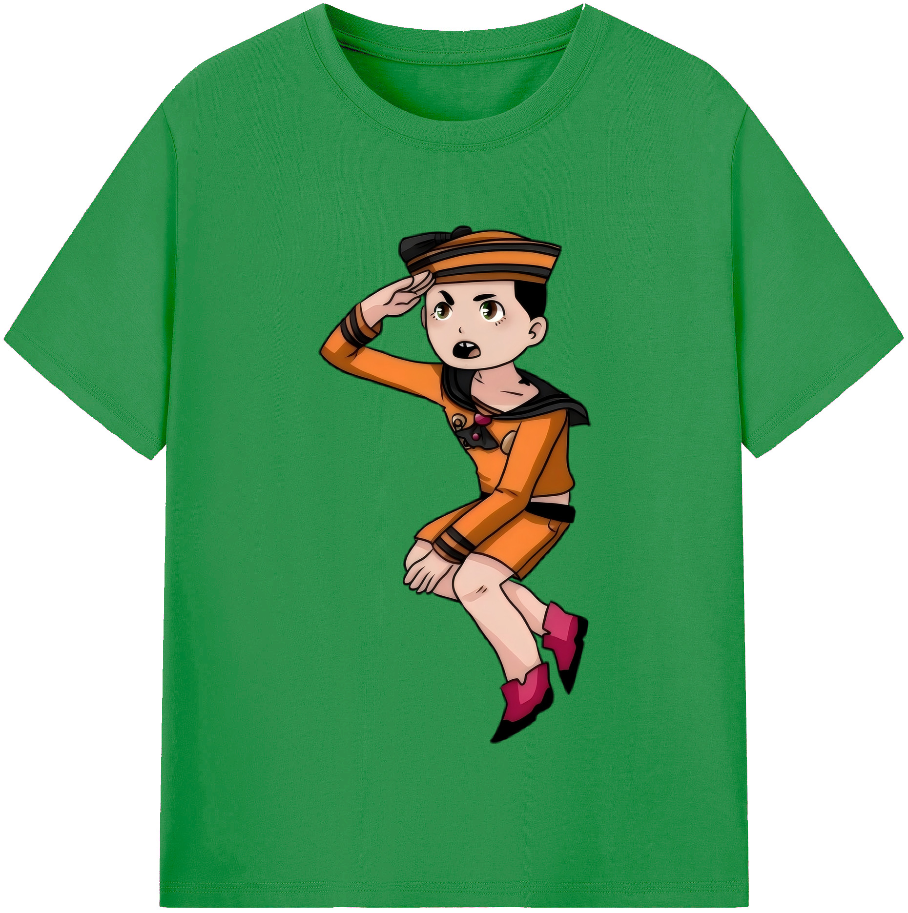 （画像用） ジョジョの奇妙な冒険 東方定助 JoJo's Bizarre Adventure Higashikata Josuke レディースカジュアルプリントTシャツ（綿100％）