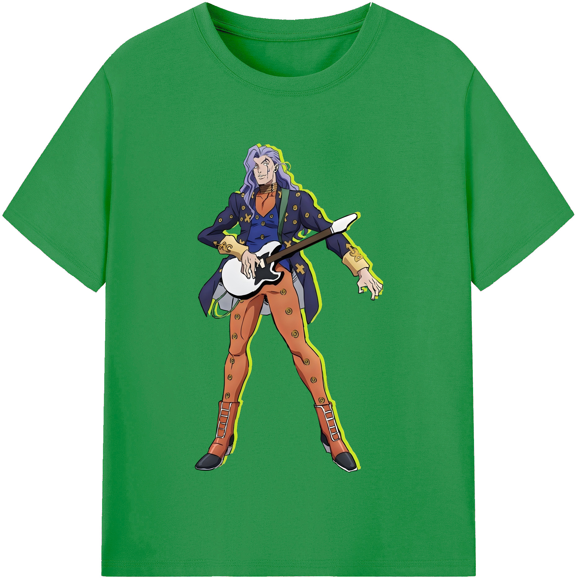 （画像用） ジョジョの奇妙な冒険 おといし あきら JoJo's Bizarre Adventure Akira Otoishi レディースカジュアルプリントTシャツ（綿100％）