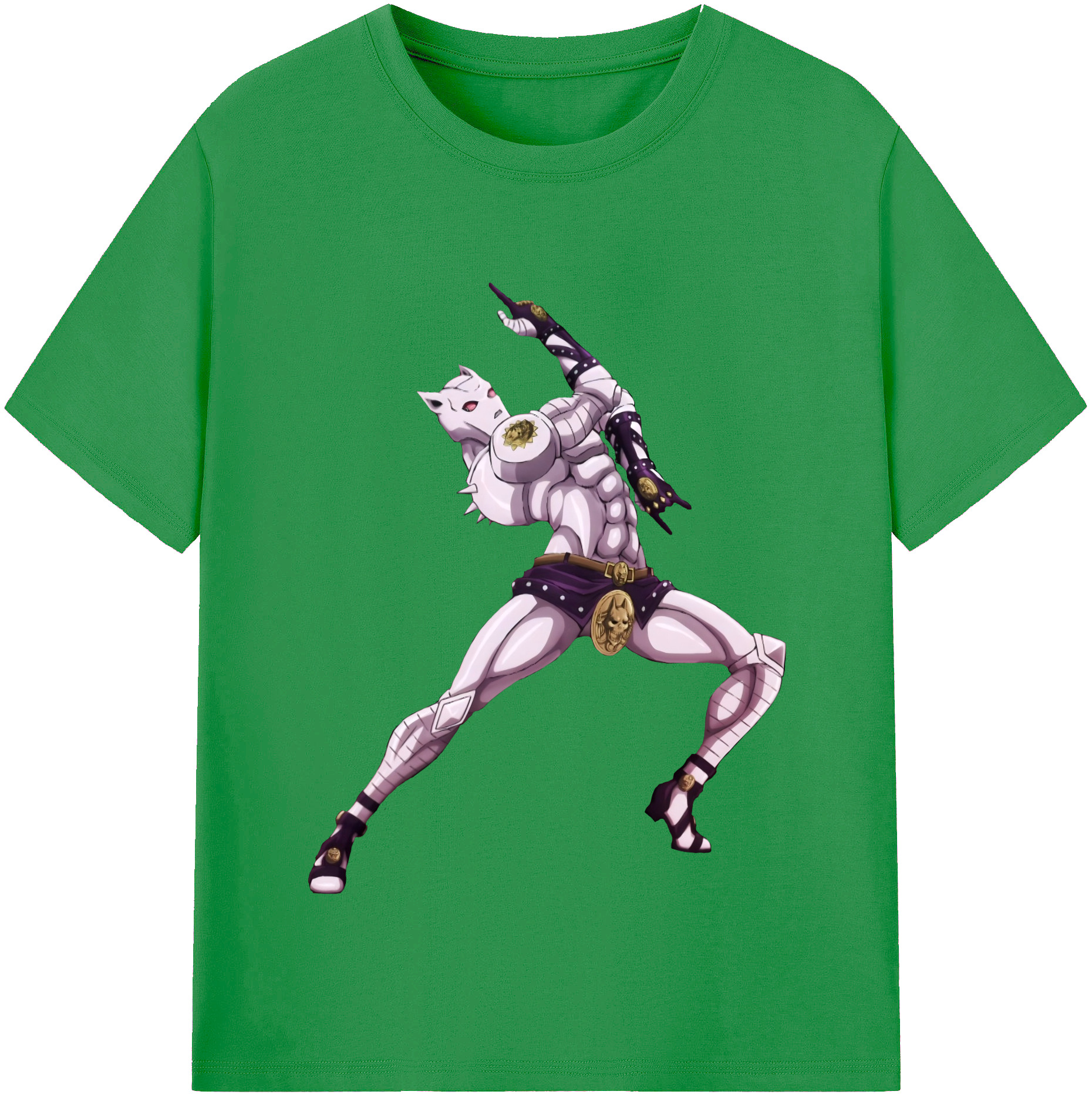 （画像用） ジョジョの奇妙な冒険 きら よしかげ JoJo's Bizarre Adventure Kira Yoshikage レディースカジュアルプリントTシャツ（綿100％）