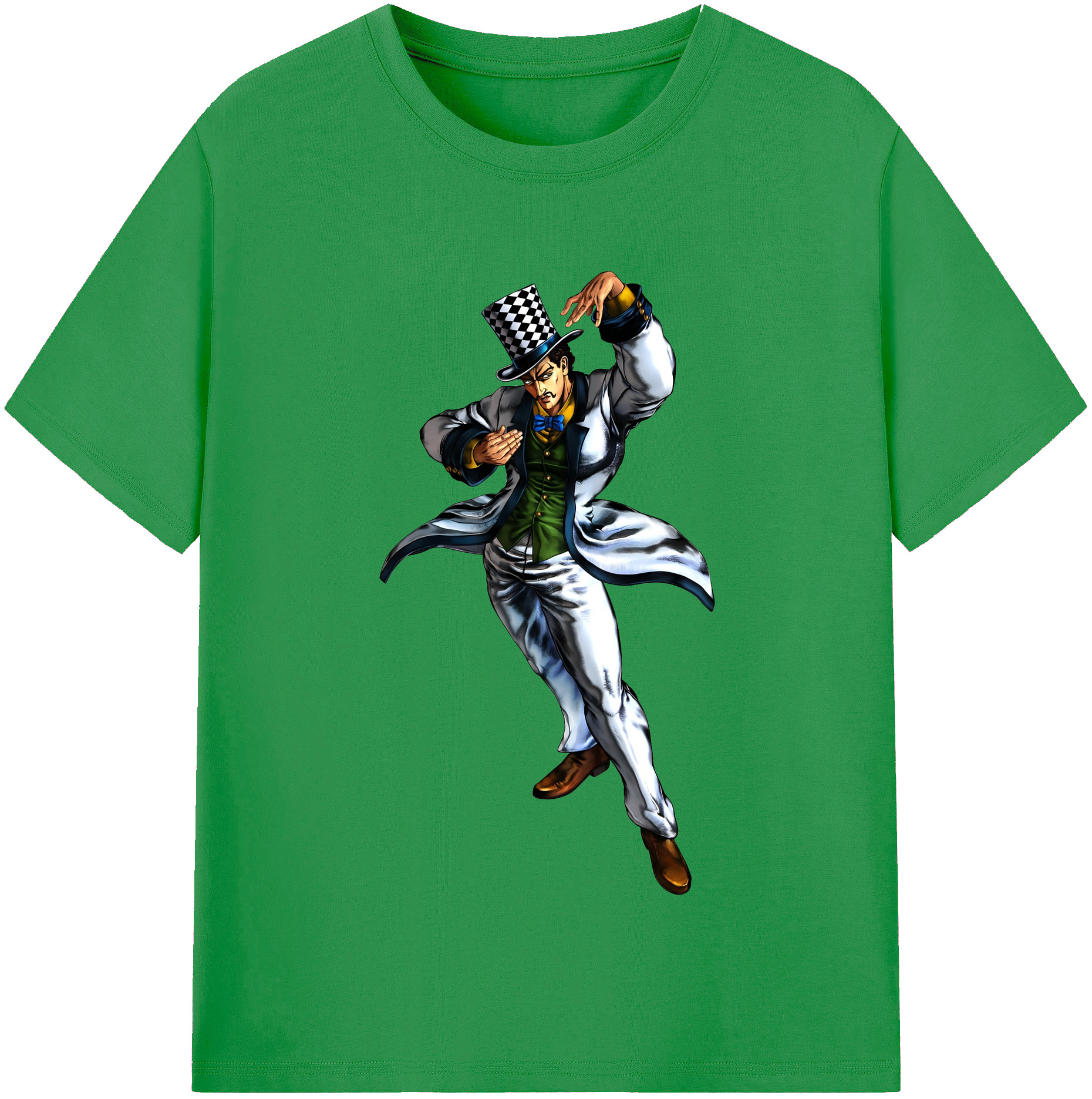（画像用） ジョジョの奇妙な冒険 ウィル?アントニオ?ツェペリ JoJo's Bizarre Adventure Will Anthonio Zeppeli レディースカジュアルプリントTシャツ（綿100％）