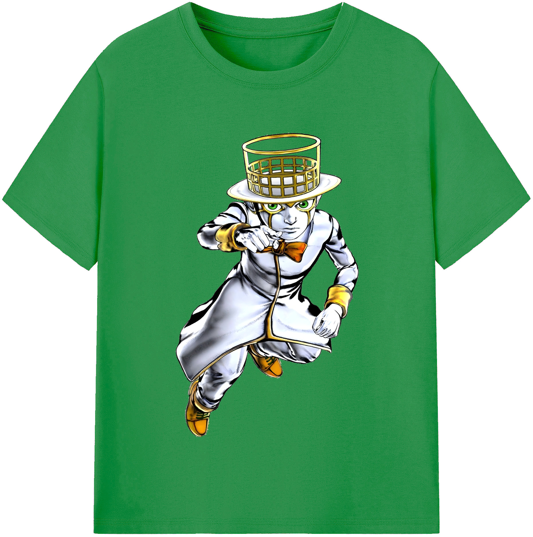 （画像用） ジョジョの奇妙な冒険 岸辺 露伴（きしべ ろはん） JoJo's Bizarre Adventure Rohan Kishibe レディースカジュアルプリントTシャツ（綿100％）