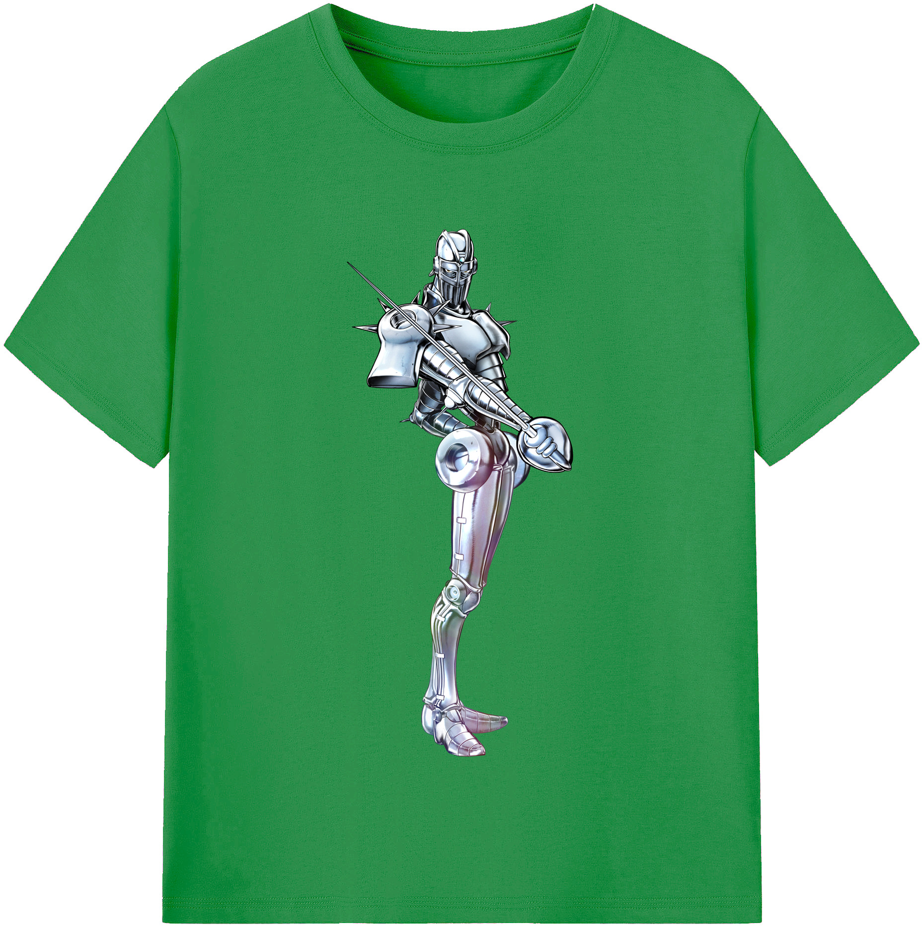 （画像用） ジョジョの奇妙な冒険 ジャン＝ピエール?ポルナレフ JoJo's Bizarre Adventure Jan Pierre Polnareff レディースカジュアルプリントTシャツ（綿100％）