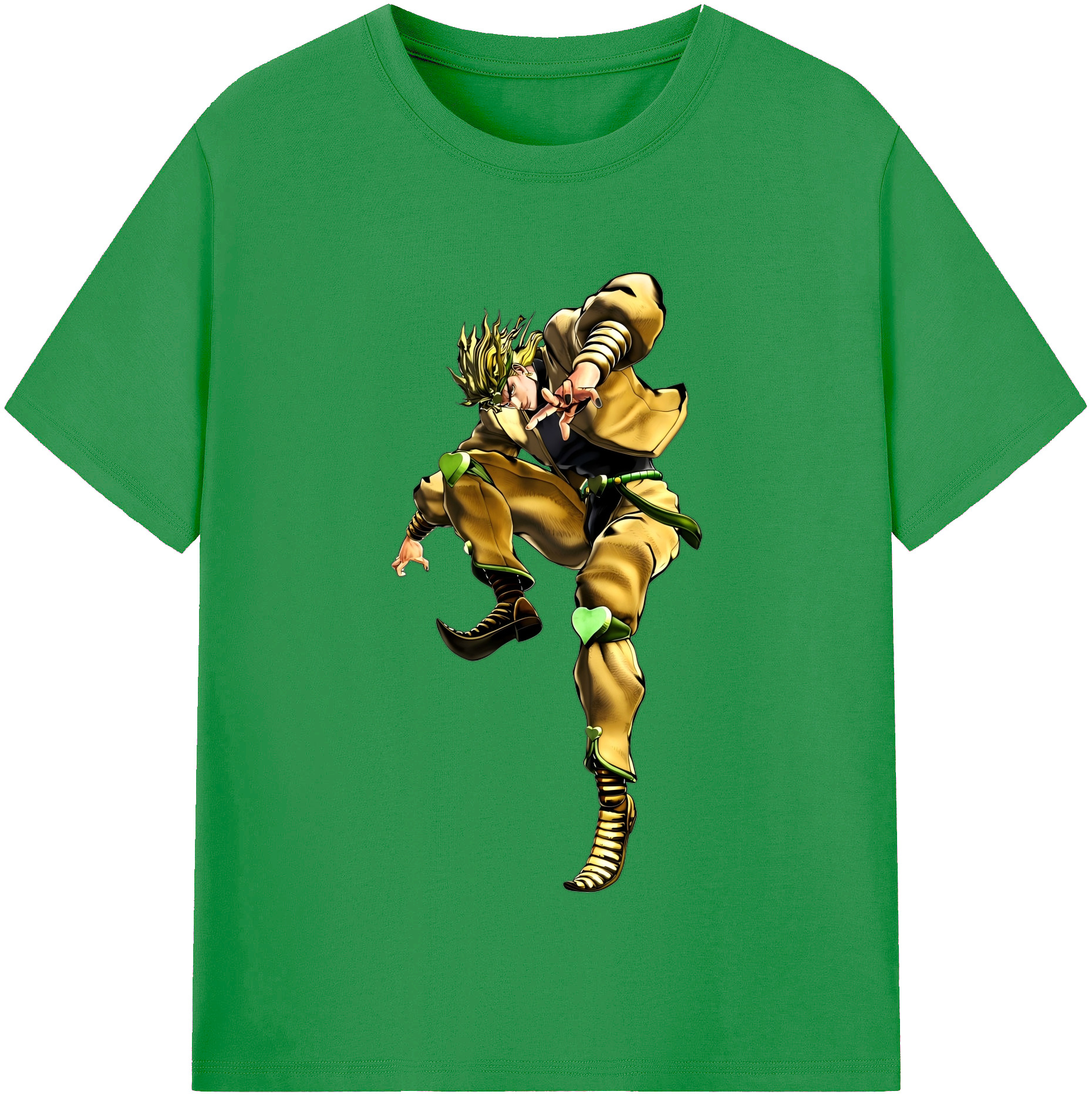 （画像用） ジョジョの奇妙な冒険 ディオ?ブランドー JoJo's Bizarre Adventure Dio Brando レディースカジュアルプリントTシャツ（綿100％）