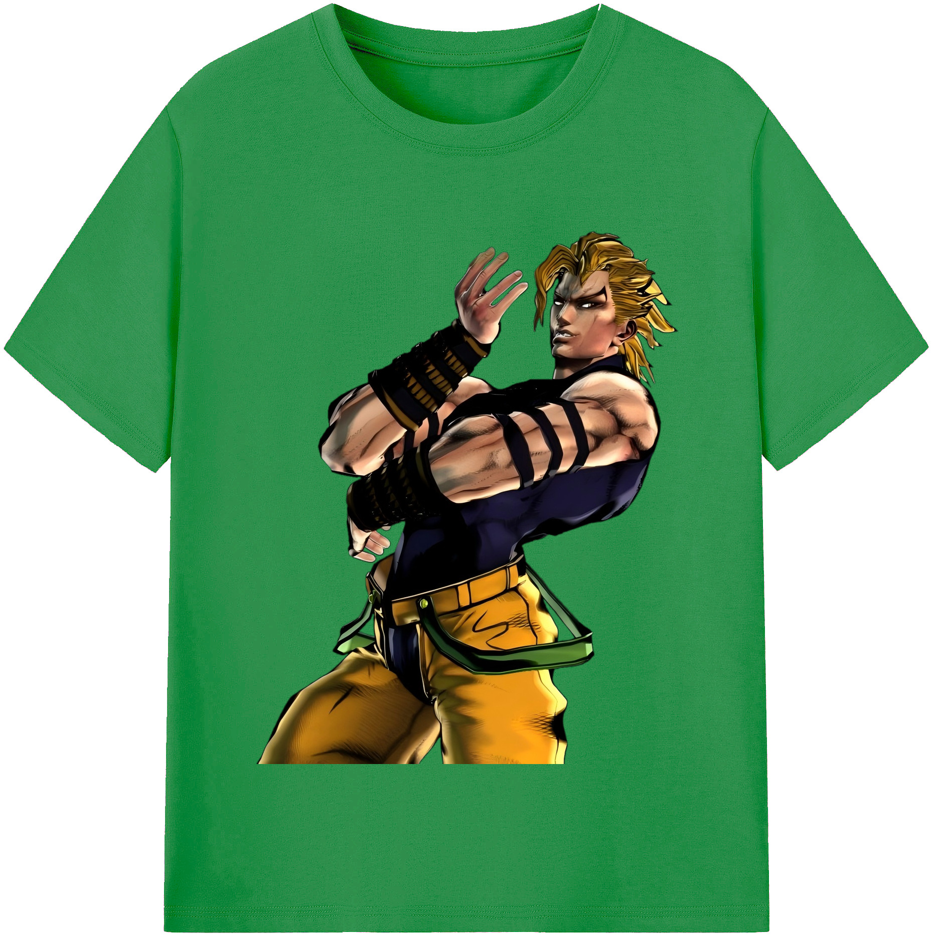 （画像用） ジョジョの奇妙な冒険 ディオ?ブランドー JoJo's Bizarre Adventure Dio Brando レディースカジュアルプリントTシャツ（綿100％）