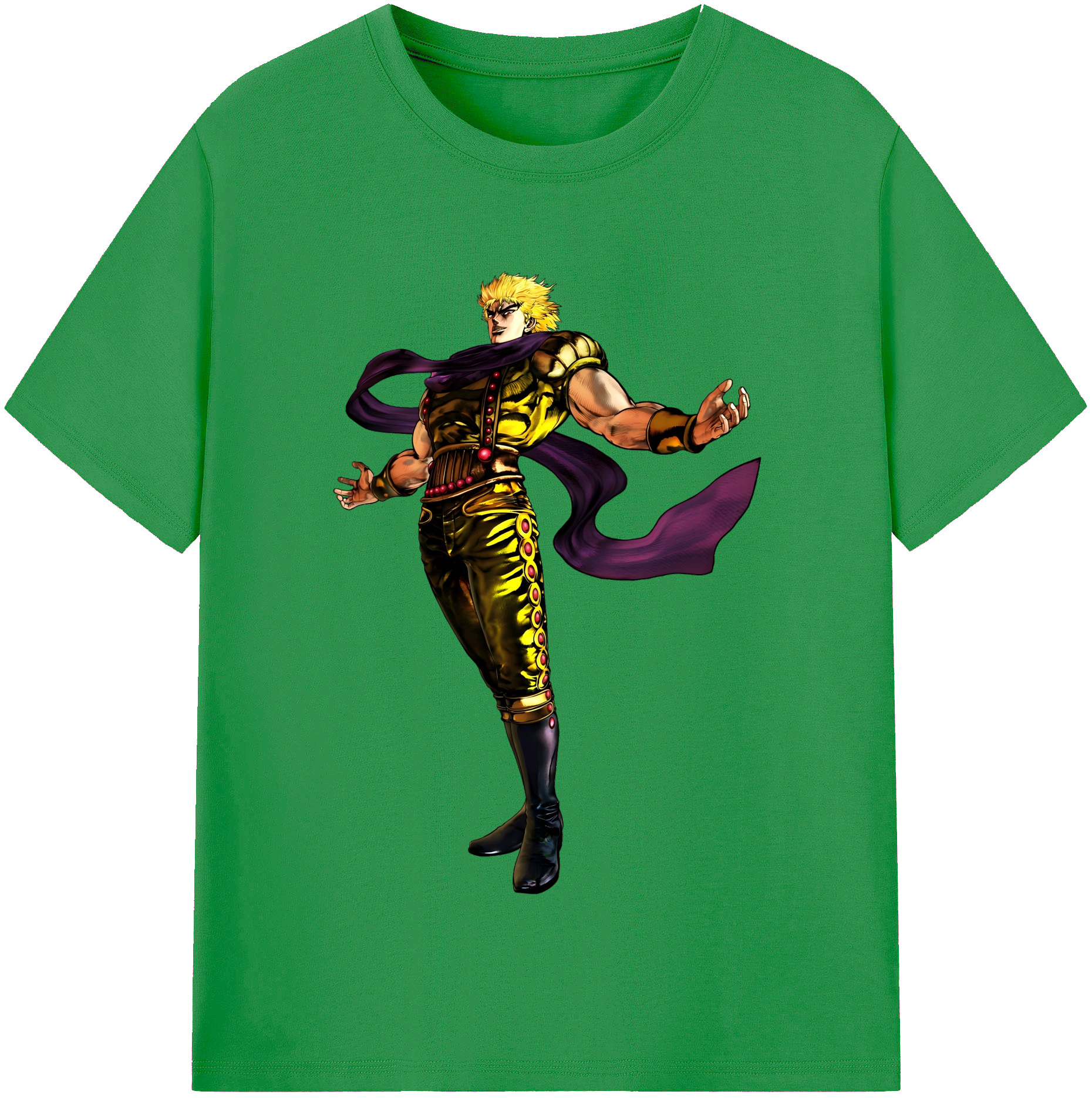 （画像用） ジョジョの奇妙な冒険 ディオ?ブランドー JoJo's Bizarre Adventure Dio Brando レディースカジュアルプリントTシャツ（綿100％）