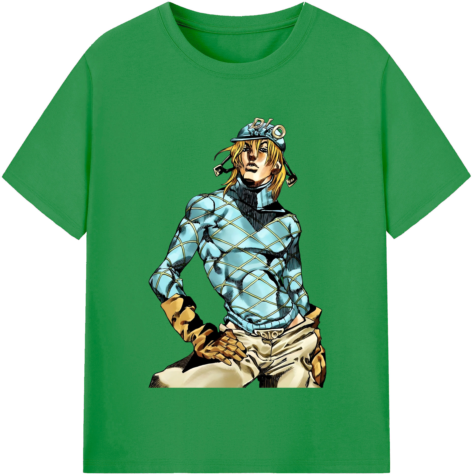 （画像用） ジョジョの奇妙な冒険 ディオ?ブランドー JoJo's Bizarre Adventure Dio Brando レディースカジュアルプリントTシャツ（綿100％）