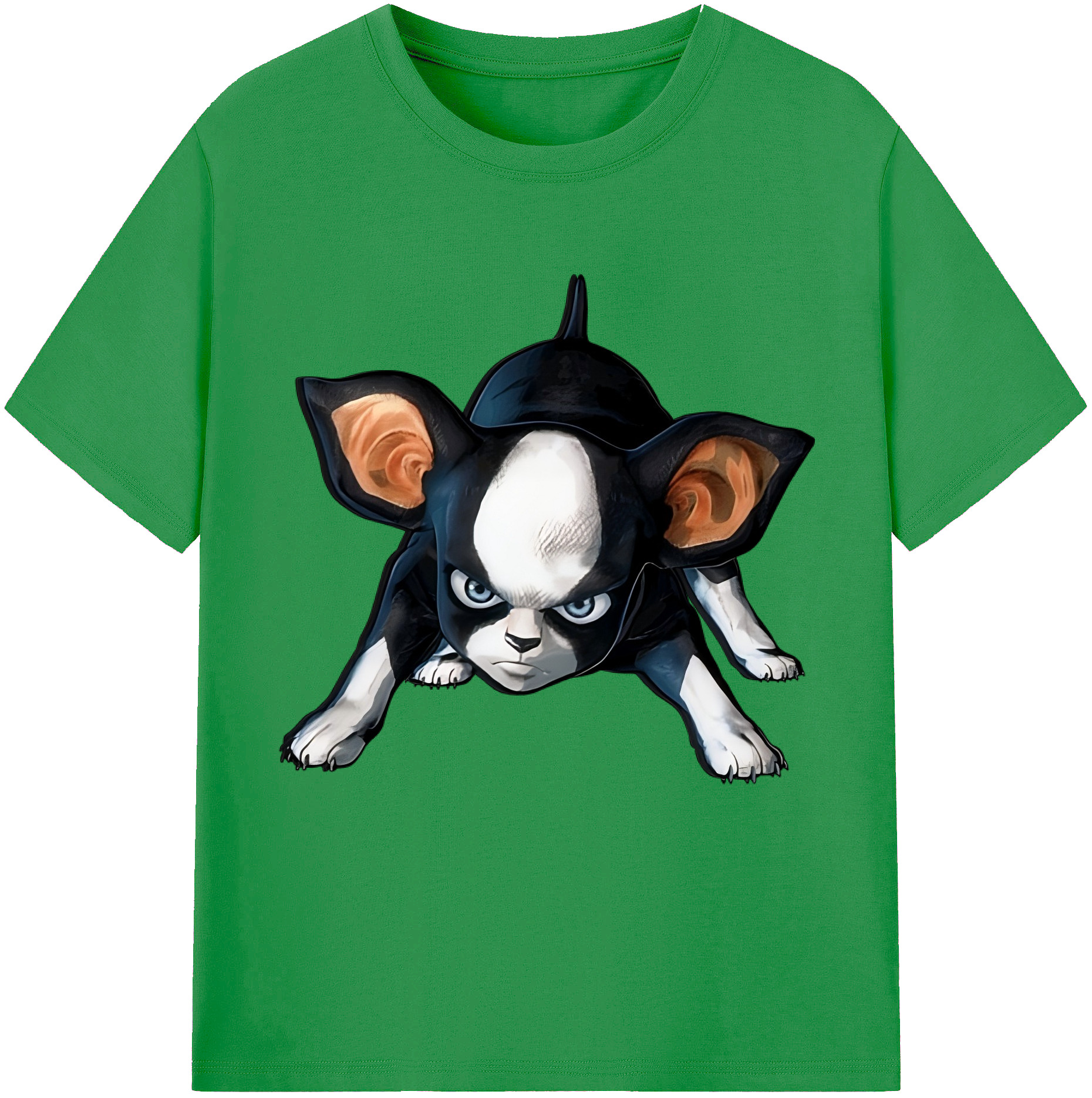 （画像用） ジョジョの奇妙な冒険 イギー JoJo's Bizarre Adventure Iggy レディースカジュアルプリントTシャツ（綿100％）