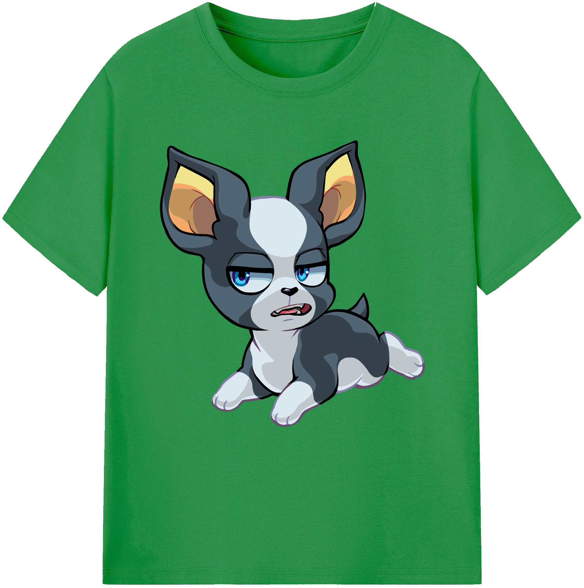 （画像用） ジョジョの奇妙な冒険 イギー JoJo's Bizarre Adventure Iggy レディースカジュアルプリントTシャツ（綿100％）