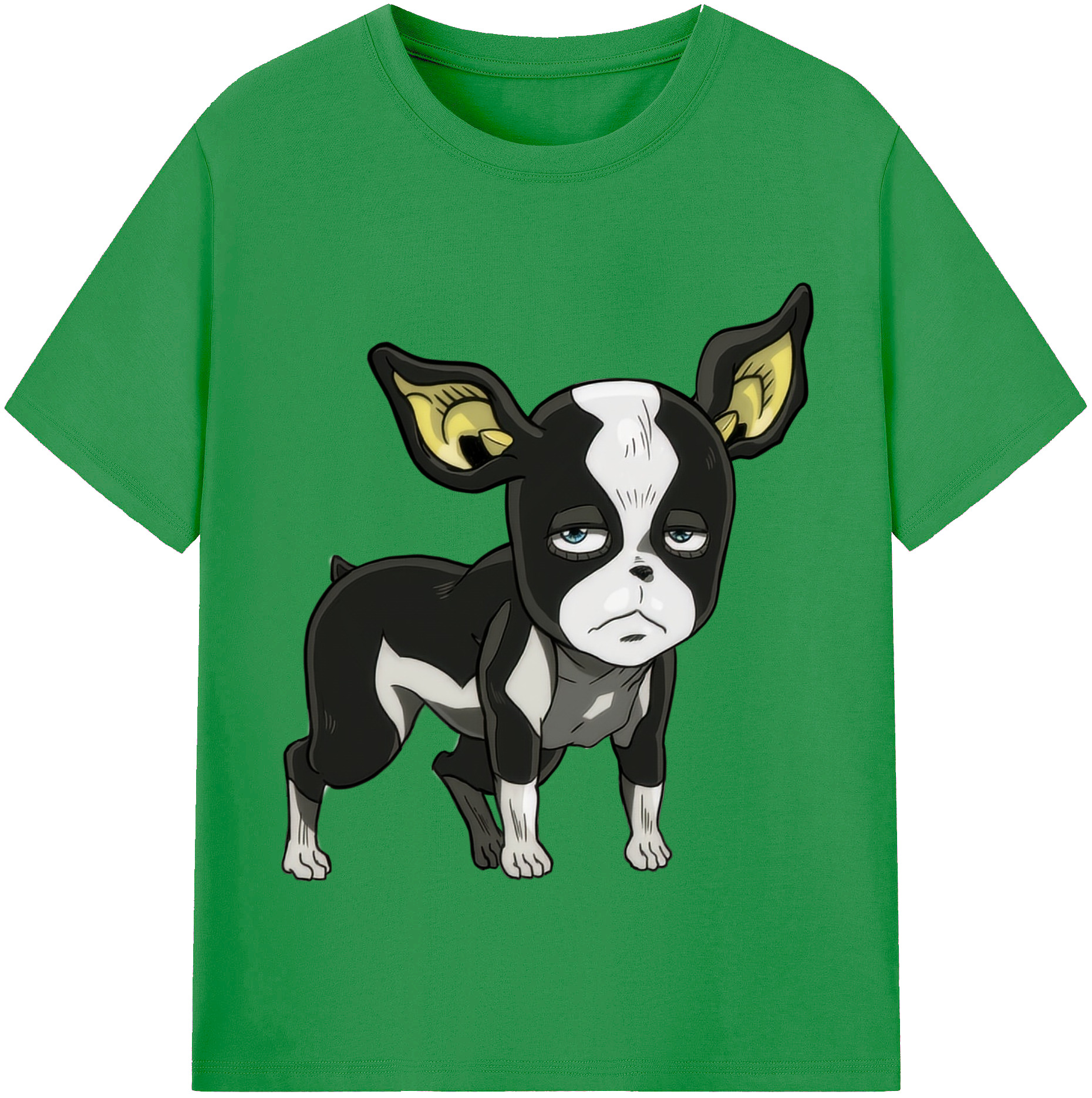 （画像用） ジョジョの奇妙な冒険 イギー JoJo's Bizarre Adventure Iggy レディースカジュアルプリントTシャツ（綿100％）