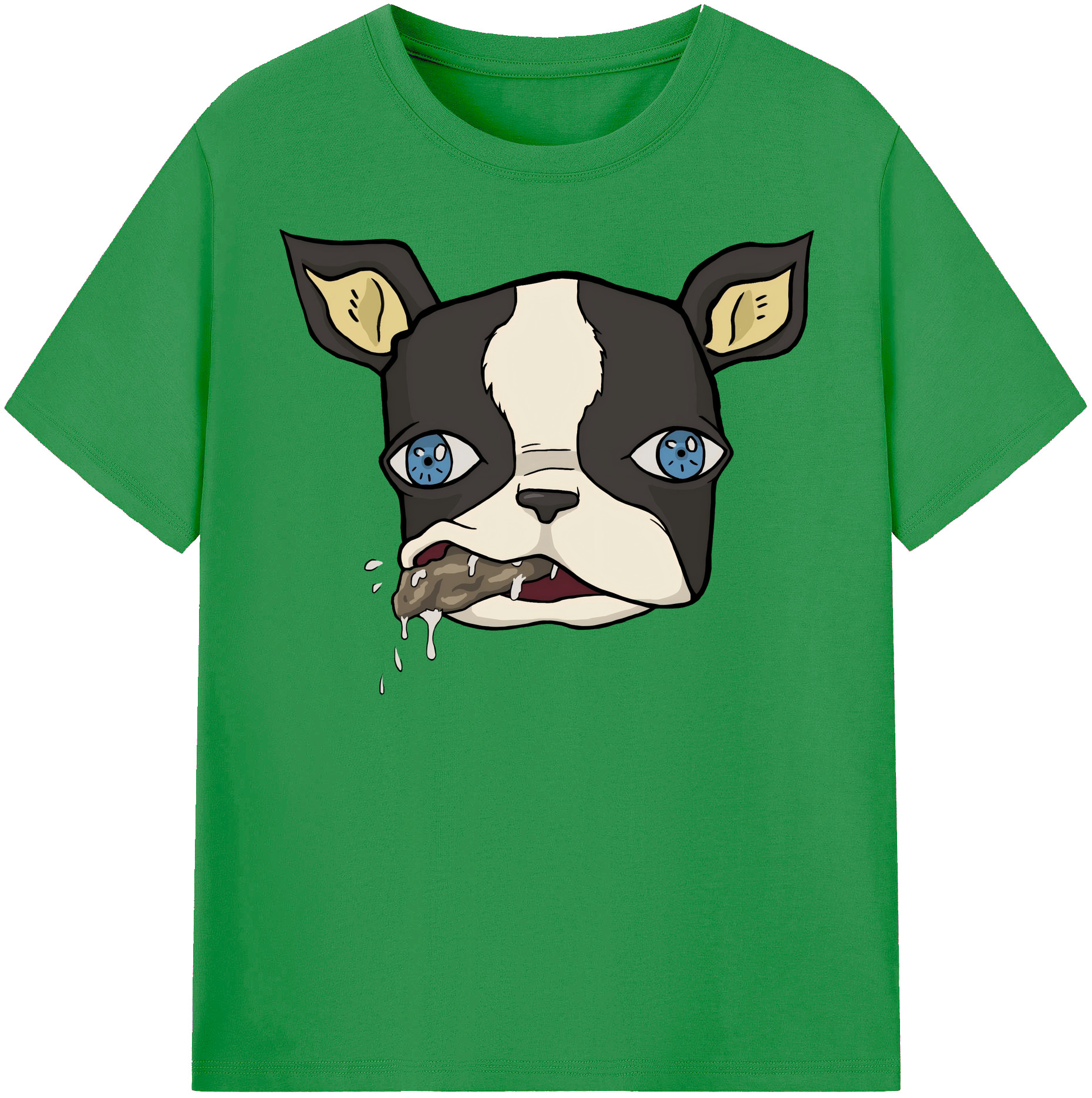 （画像用） ジョジョの奇妙な冒険 イギー JoJo's Bizarre Adventure Iggy レディースカジュアルプリントTシャツ（綿100％）