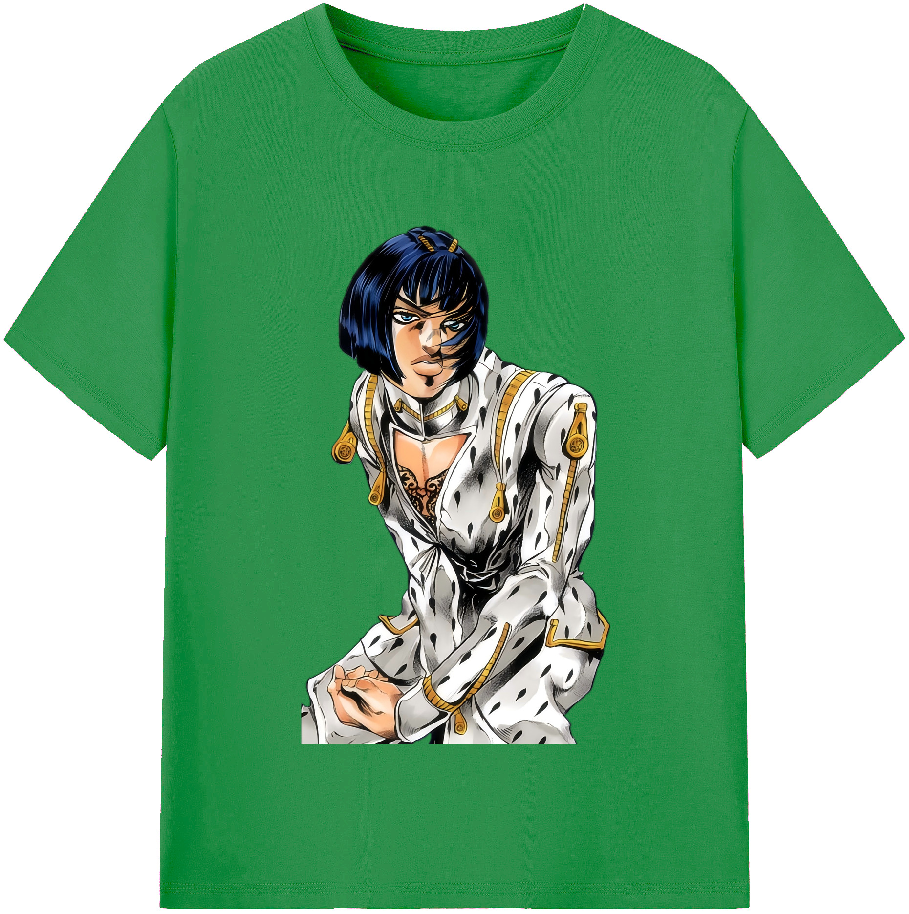 （画像用） ジョジョの奇妙な冒険 ブローノ?ブチャラティ JoJo's Bizarre Adventure Bruno Bucciarati レディースカジュアルプリントTシャツ（綿100％）