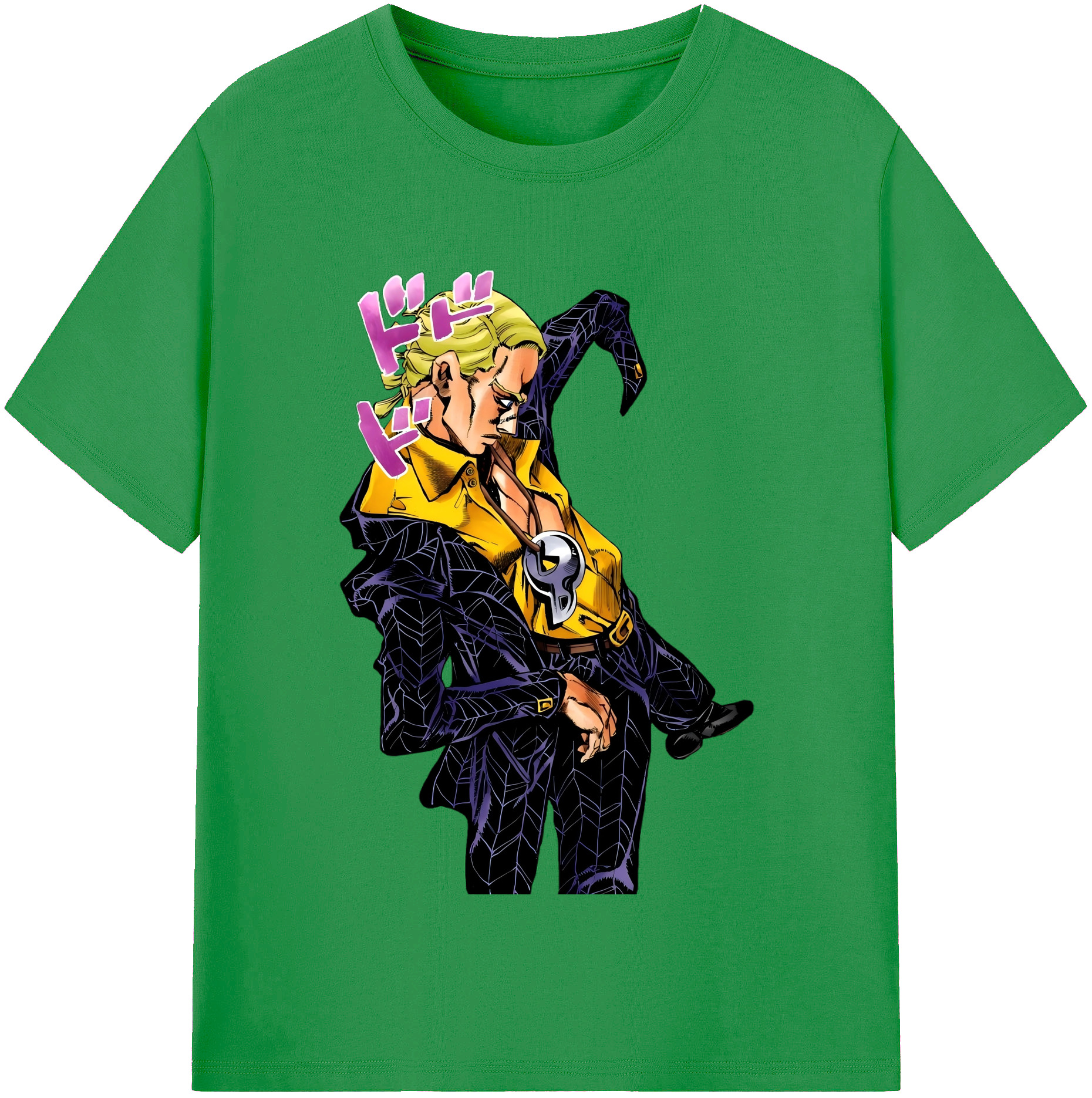 （画像用） ジョジョの奇妙な冒険 プロシュート JoJo's Bizarre Adventure Prosciutto レディースカジュアルプリントTシャツ（綿100％）